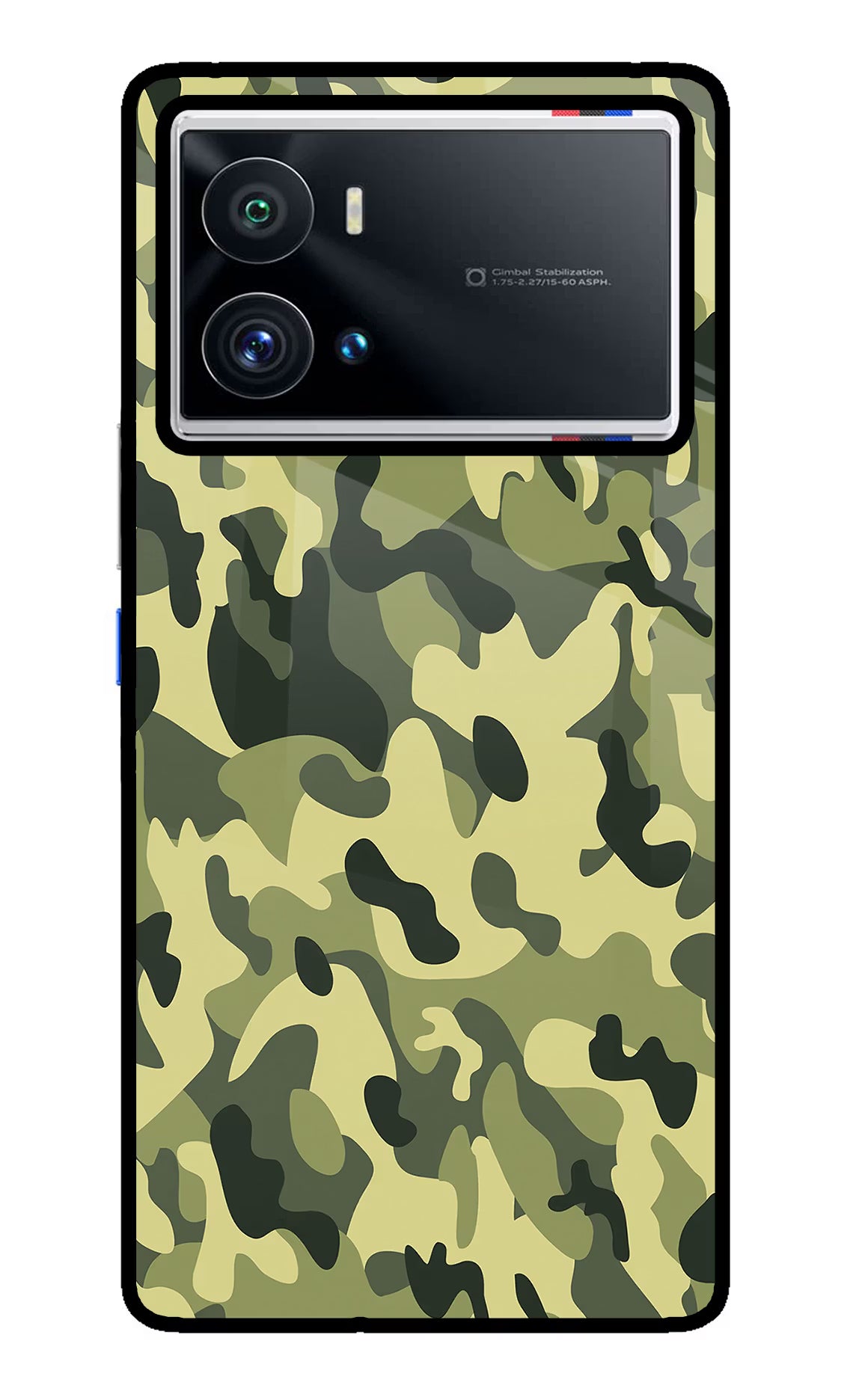 Camouflage iQOO 9 Pro 5G Back Cover - Camouflage iQOO 9 Pro 5G Glass Case Back Cover by Casekaro Camouflage iQOO 9 Pro 5G Glass Case Back Cover by Casekaro