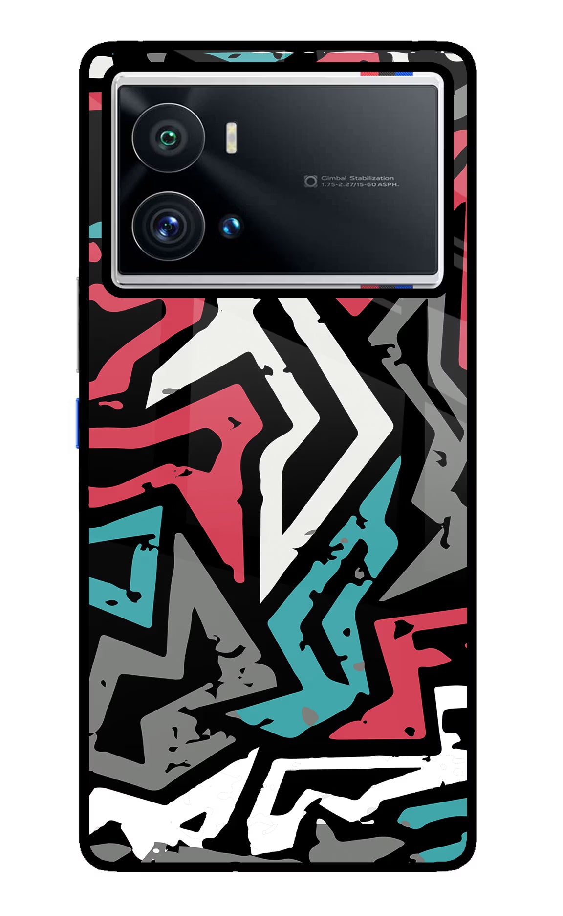 Geometric Graffiti iQOO 9 Pro 5G Glass Case - Geometric Graffiti iQOO 9 Pro 5G Glass Case Geometric Graffiti iQOO 9 Pro 5G Glass Case