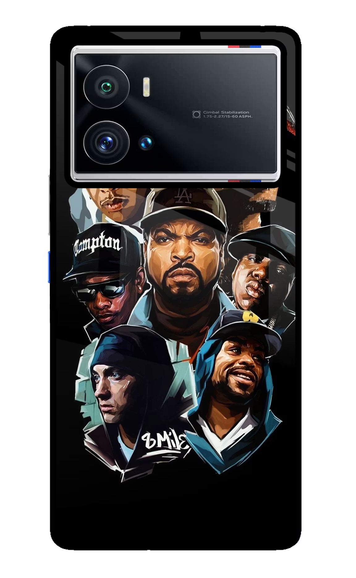 Rappers iQOO 9 Pro 5G Back Cover - Rappers iQOO 9 Pro 5G Glass Case Back Cover by Casekaro Rappers iQOO 9 Pro 5G Glass Case Back Cover by Casekaro