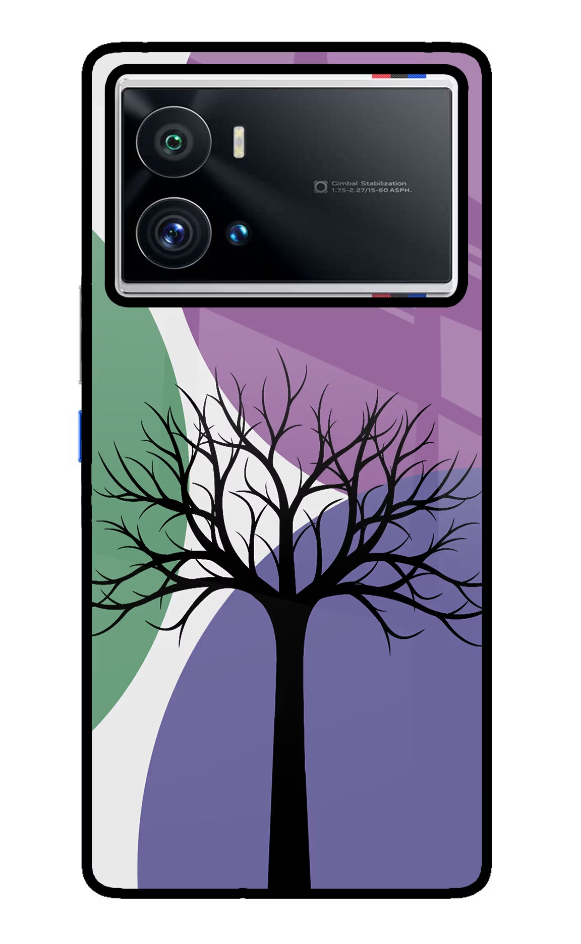 Tree Art iQOO 9 Pro 5G Glass Case - Tree Art iQOO 9 Pro 5G Glass Case Tree Art iQOO 9 Pro 5G Glass Case