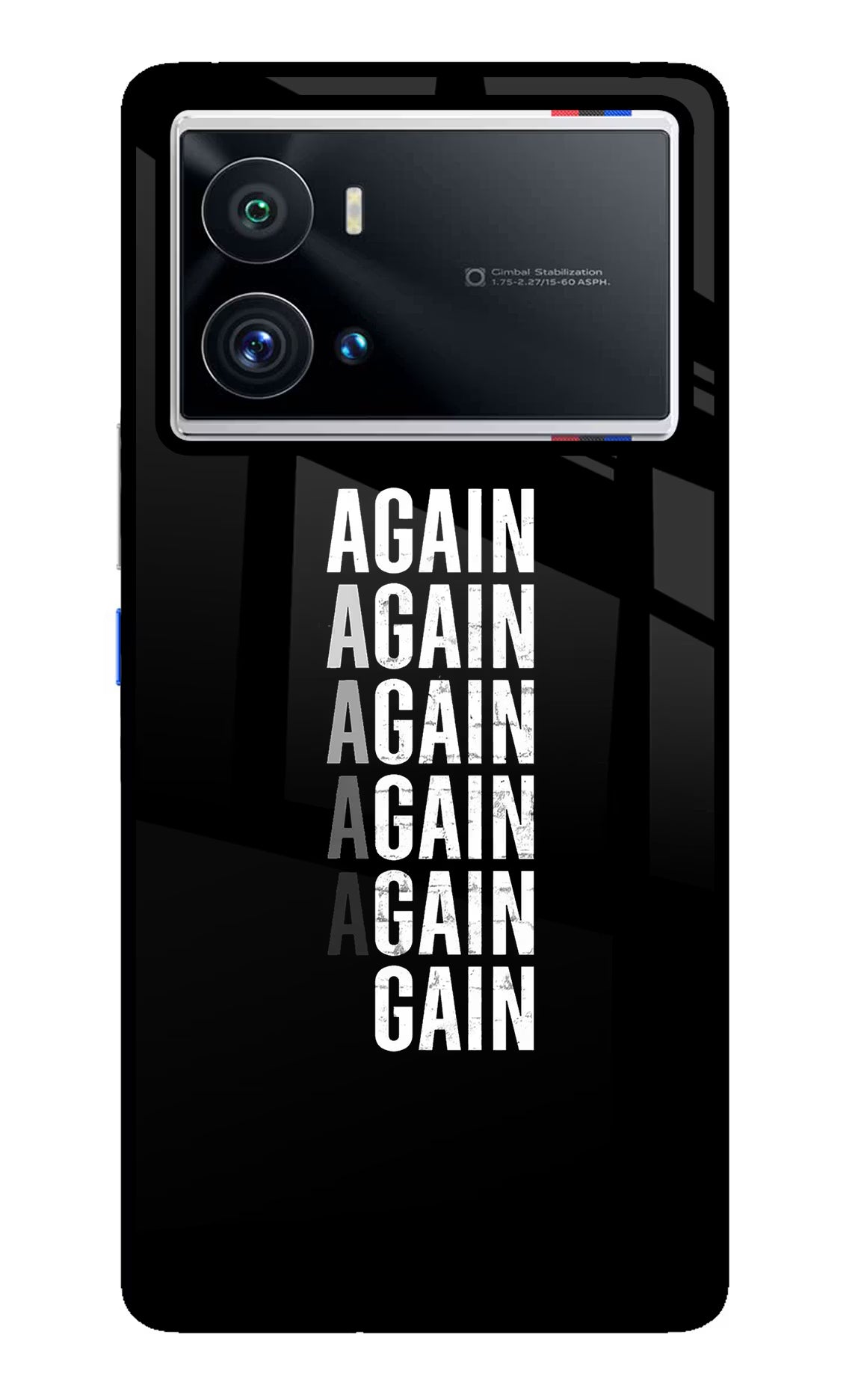 Again Again Gain iQOO 9 Pro 5G Glass Case - Again Again Gain iQOO 9 Pro 5G Glass Case Again Again Gain iQOO 9 Pro 5G Glass Case