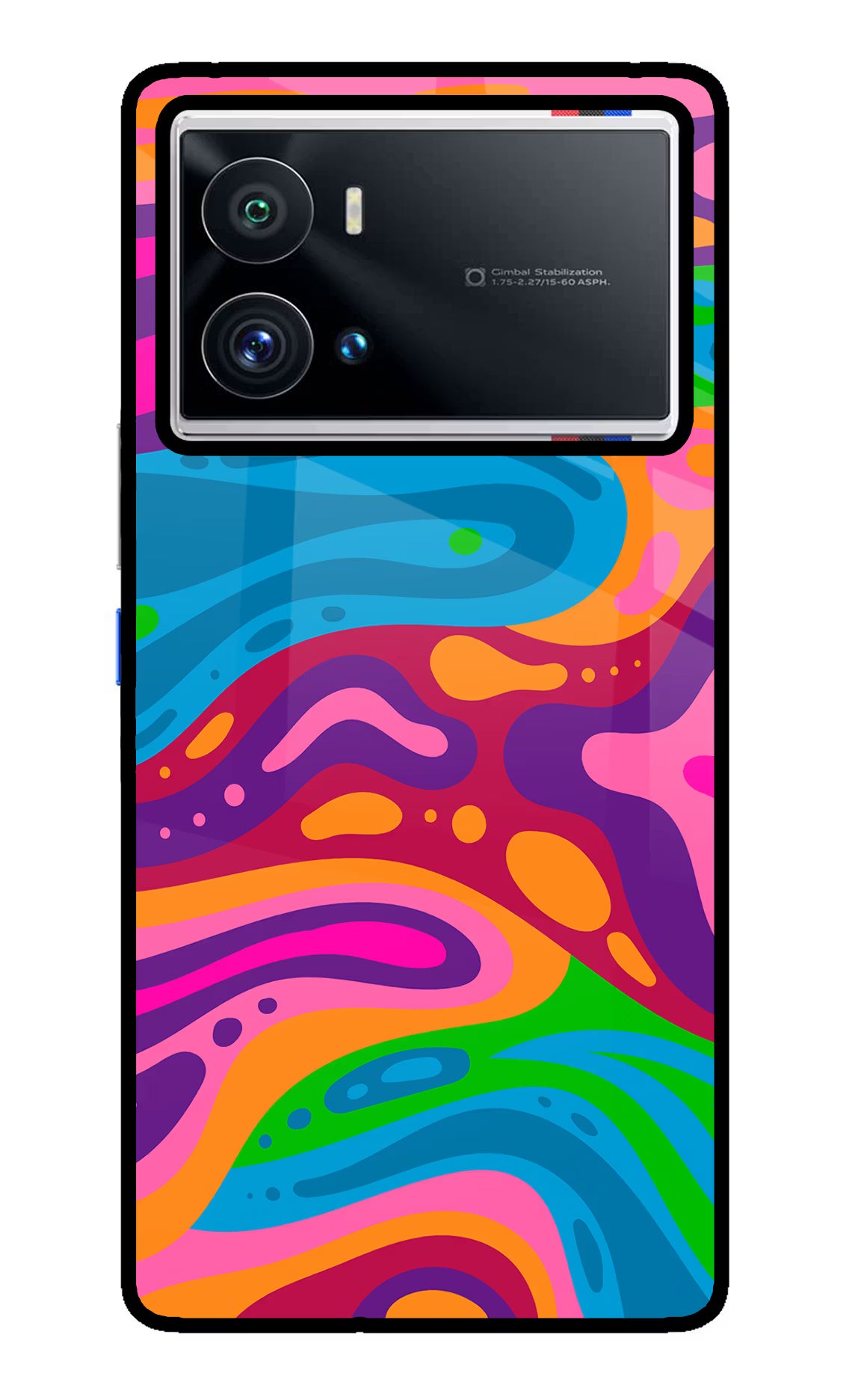 Trippy Pattern iQOO 9 Pro 5G Back Cover - Trippy Pattern iQOO 9 Pro 5G Glass Case Back Cover by Casekaro Trippy Pattern iQOO 9 Pro 5G Glass Case Back Cover by Casekaro