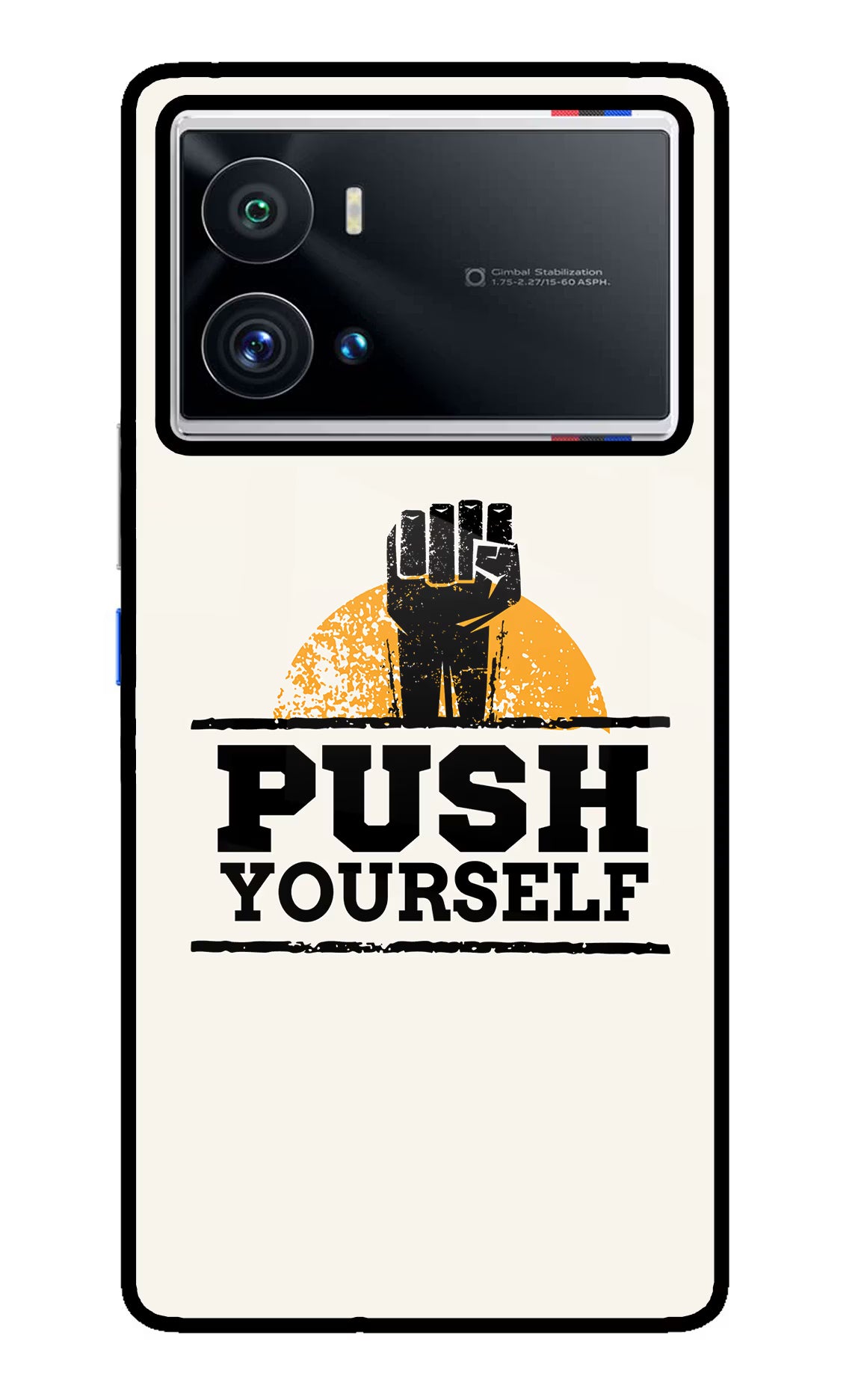 Push Yourself iQOO 9 Pro 5G Glass Case - Push Yourself iQOO 9 Pro 5G Glass Case Push Yourself iQOO 9 Pro 5G Glass Case