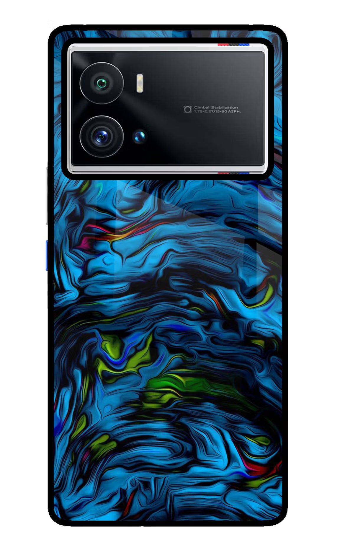 Dark Blue Abstract iQOO 9 Pro 5G Back Cover - Dark Blue Abstract iQOO 9 Pro 5G Glass Case Back Cover by Casekaro Dark Blue Abstract iQOO 9 Pro 5G Glass Case Back Cover by Casekaro