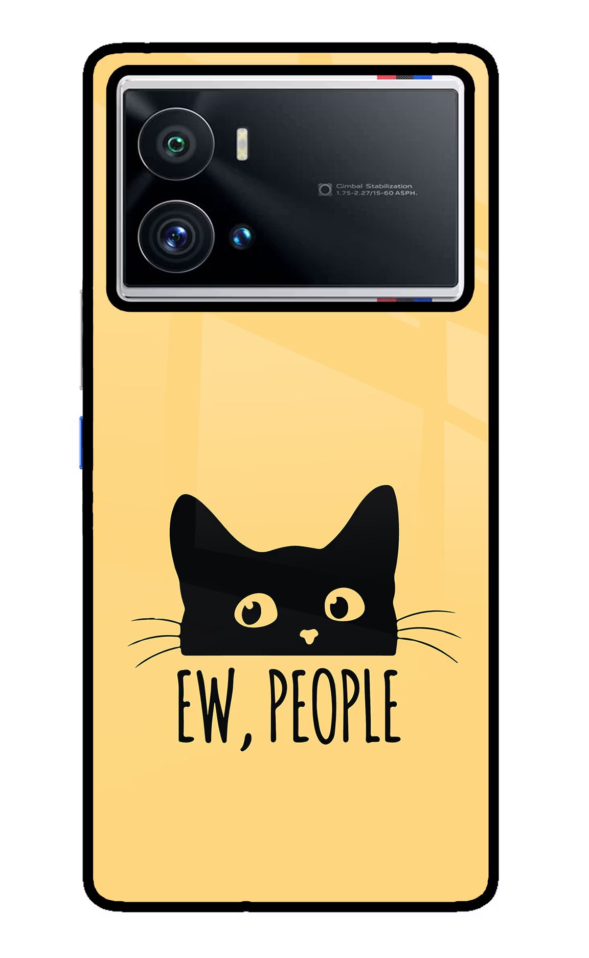 Ew People Catitude iQOO 9 Pro 5G Back Cover - Ew People Catitude iQOO 9 Pro 5G Glass Case Back Cover by Casekaro Ew People Catitude iQOO 9 Pro 5G Glass Case Back Cover by Casekaro