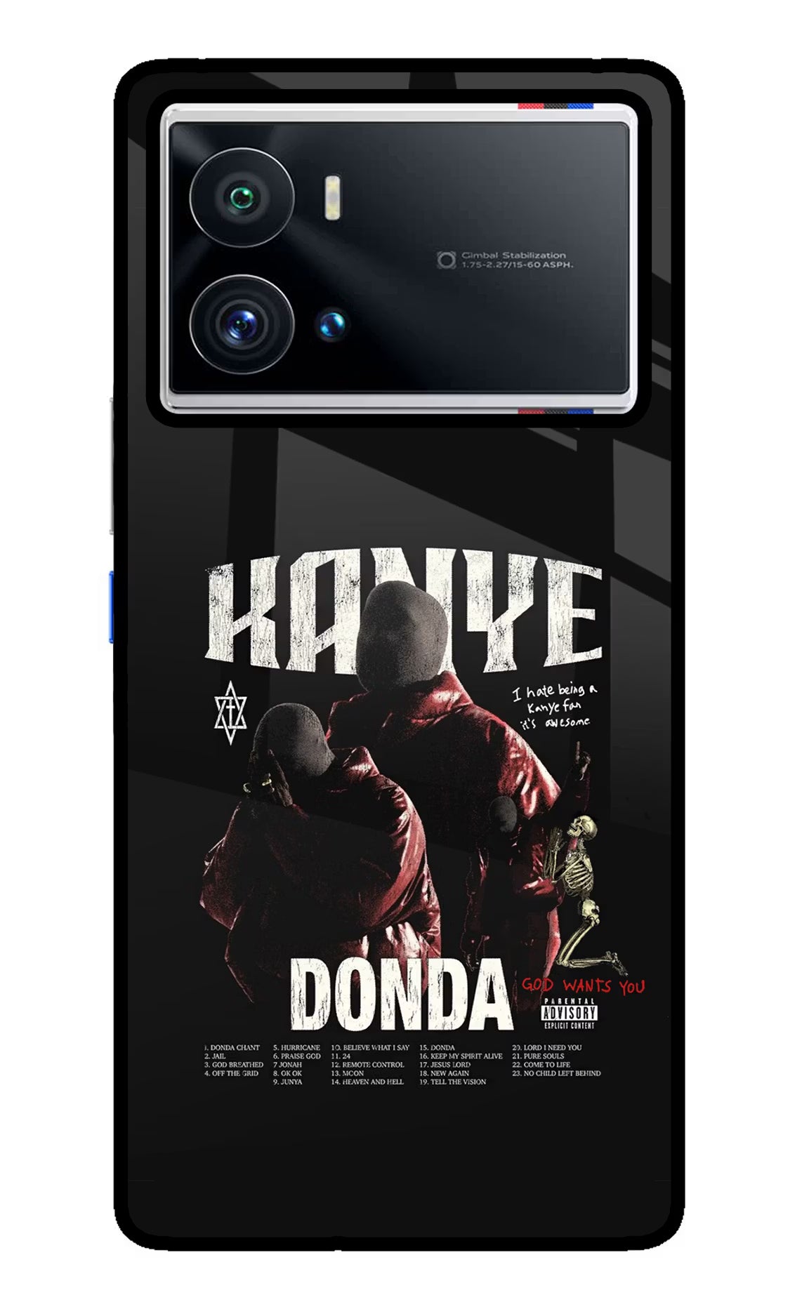 Donda Kanye West iQOO 9 Pro 5G Back Cover - Donda Kanye West iQOO 9 Pro 5G Glass Case Back Cover by Casekaro Donda Kanye West iQOO 9 Pro 5G Glass Case Back Cover by Casekaro