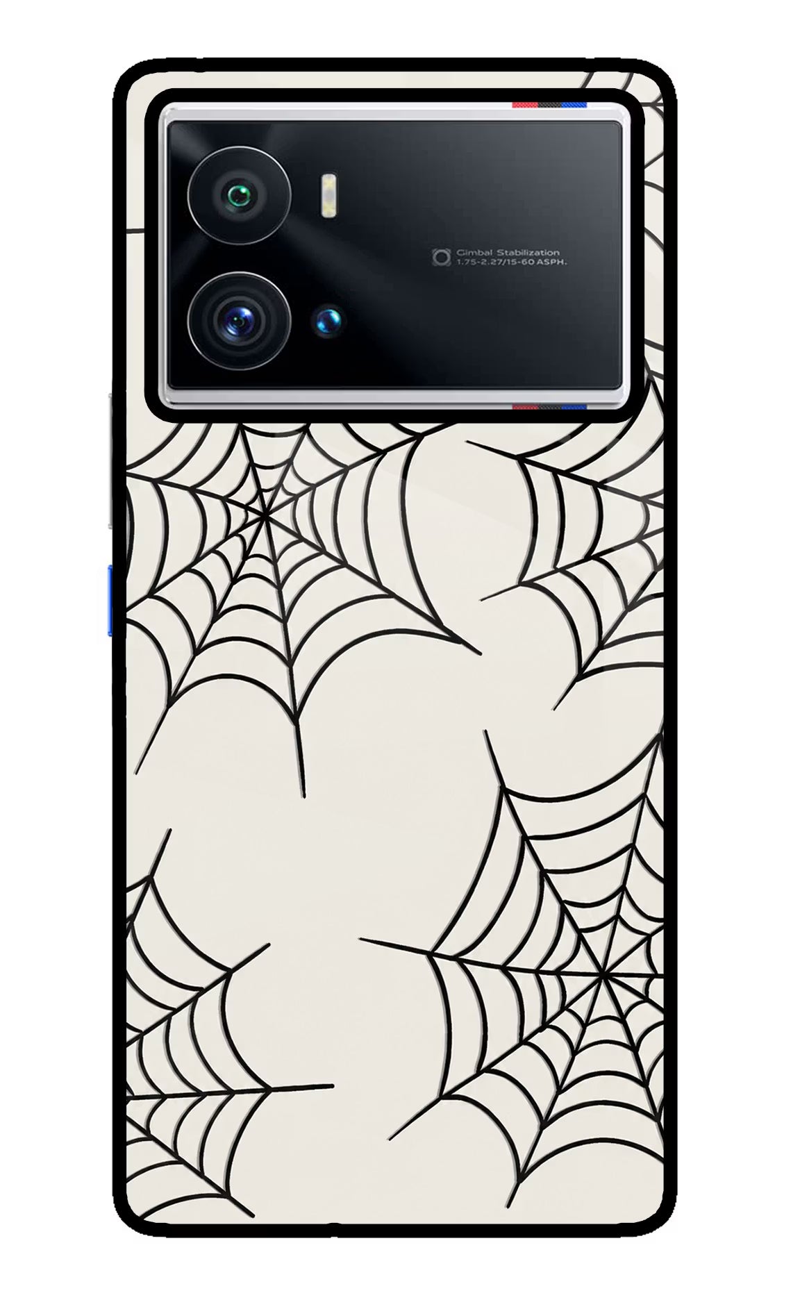 Spider Web iQOO 9 Pro 5G Back Cover - Spider Web iQOO 9 Pro 5G Glass Case Back Cover by Casekaro Spider Web iQOO 9 Pro 5G Glass Case Back Cover by Casekaro