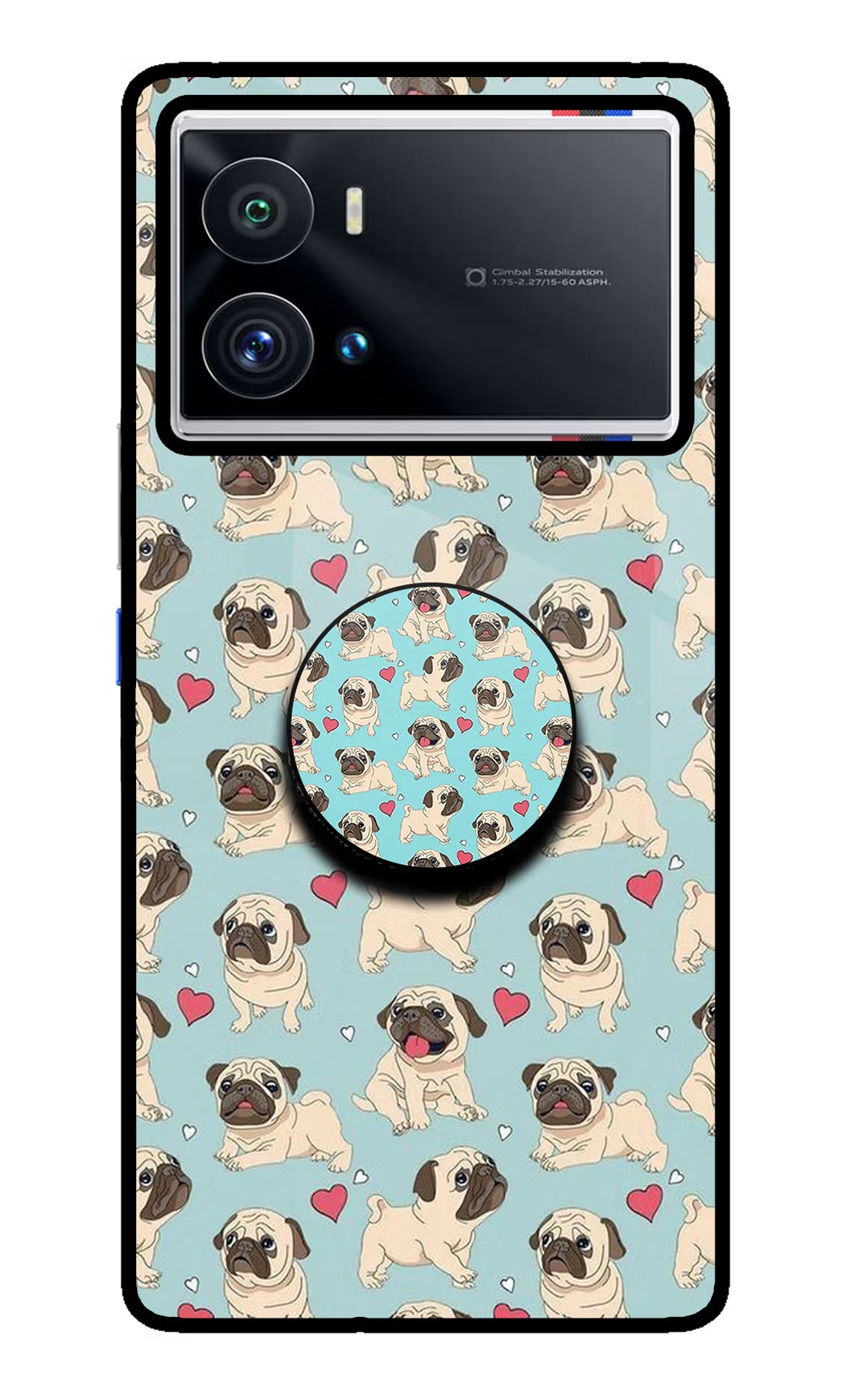Pug Dog iQOO 9 Pro 5G Pop Case - Pug Dog iQOO 9 Pro 5G Pop Case by Casekaro Pug Dog iQOO 9 Pro 5G Pop Case by Casekaro