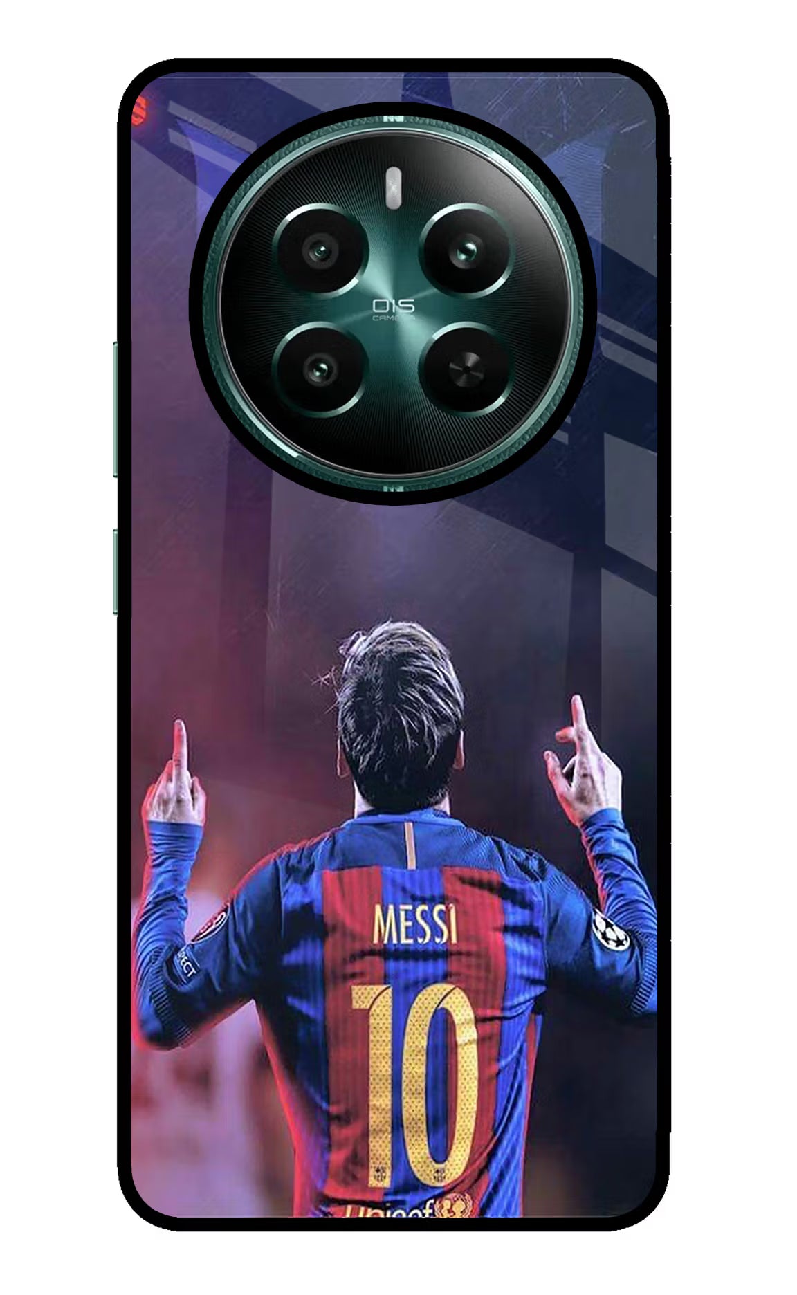 Messi Realme Narzo 70 5G/70 Pro 5G Back Cover - Messi Realme Narzo 70 5G/70 Pro 5G Glass Case Back Cover by Casekaro Messi Realme Narzo 70 5G/70 Pro 5G Glass Case Back Cover by Casekaro