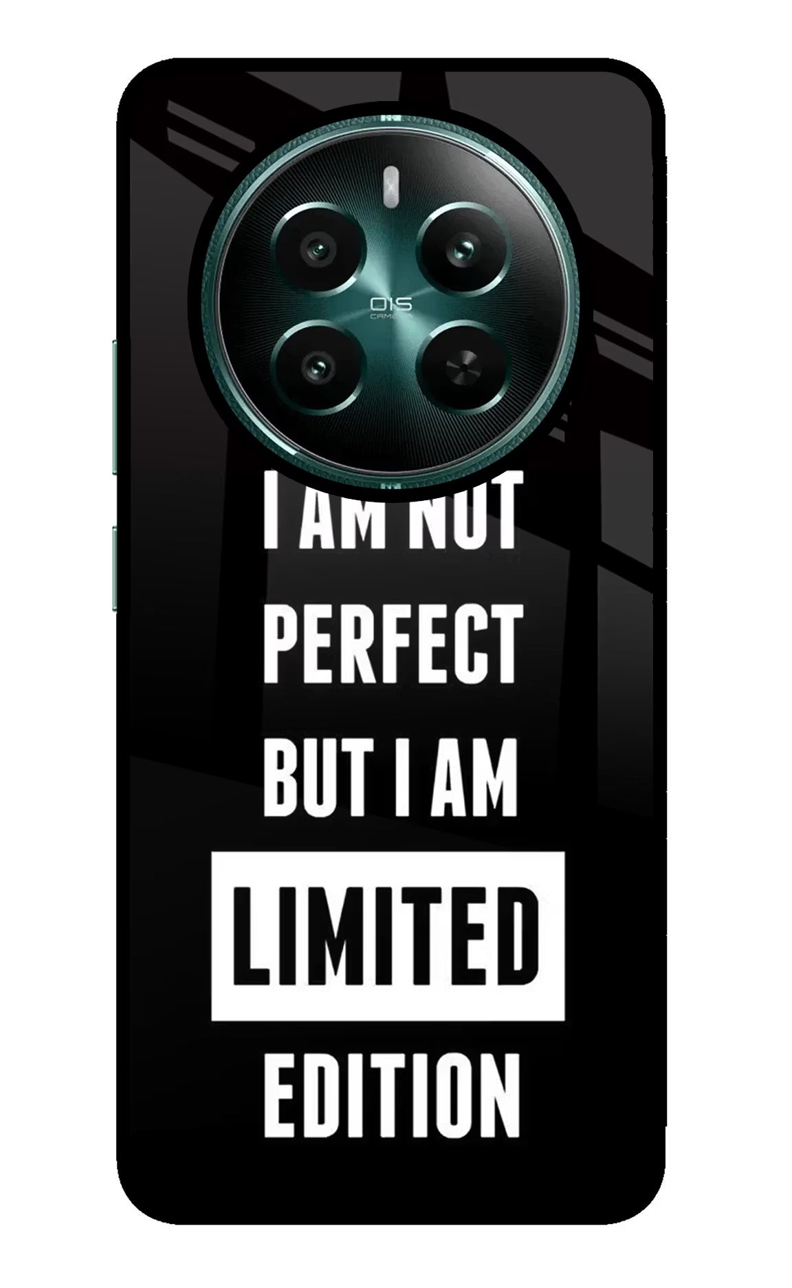 I Am Not Perfect But I Am Limited Edition Realme Narzo 70 5G/70 Pro 5G Back Cover - I Am Not Perfect But I Am Limited Edition Realme Narzo 70 5G/70 Pro 5G Glass Case Back Cover by Casekaro I Am Not Perfect But I Am Limited Edition Realme Narzo 70 5G/70 Pro 5G Glass Case Back Cover by Casekaro