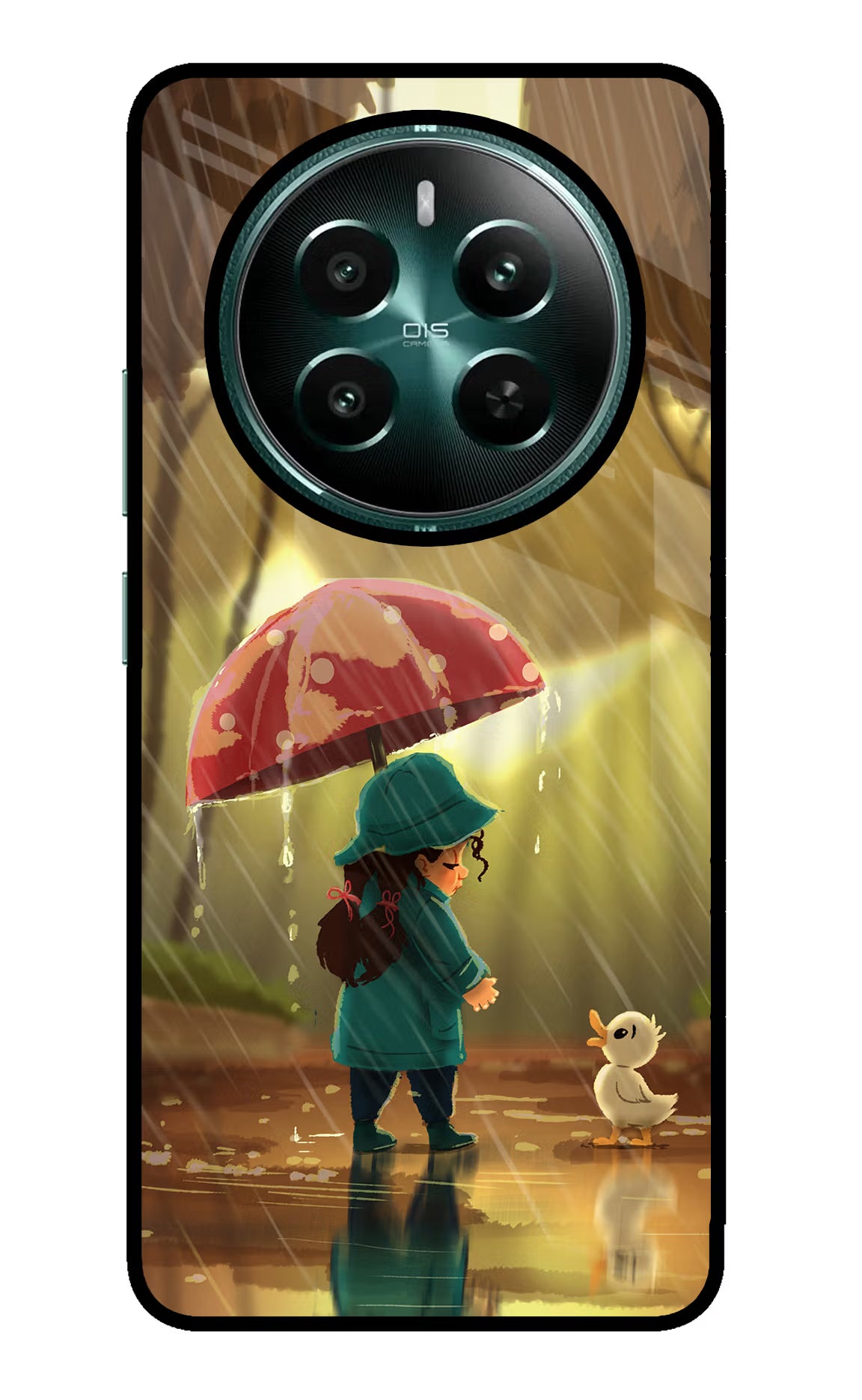 Rainy Day Realme Narzo 70 5G/70 Pro 5G Glass Case - Rainy Day Realme Narzo 70 5G/70 Pro 5G Glass Case Rainy Day Realme Narzo 70 5G/70 Pro 5G Glass Case