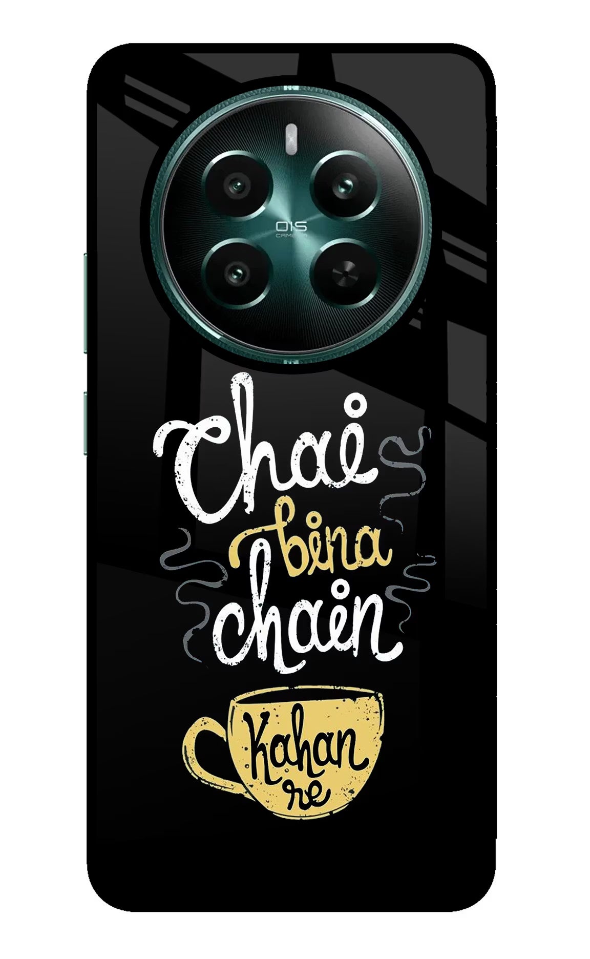 Chai Bina Chain Kaha Re Realme Narzo 70 5G/70 Pro 5G Back Cover - Chai Bina Chain Kaha Re Realme Narzo 70 5G/70 Pro 5G Glass Case Back Cover by Casekaro Chai Bina Chain Kaha Re Realme Narzo 70 5G/70 Pro 5G Glass Case Back Cover by Casekaro