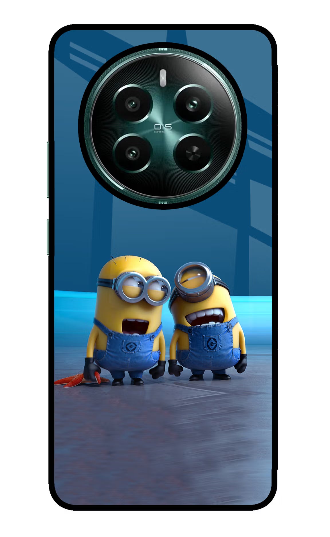 Minion Laughing Realme Narzo 70 5G/70 Pro 5G Back Cover - Minion Laughing Realme Narzo 70 5G/70 Pro 5G Glass Case Back Cover by Casekaro Minion Laughing Realme Narzo 70 5G/70 Pro 5G Glass Case Back Cover by Casekaro