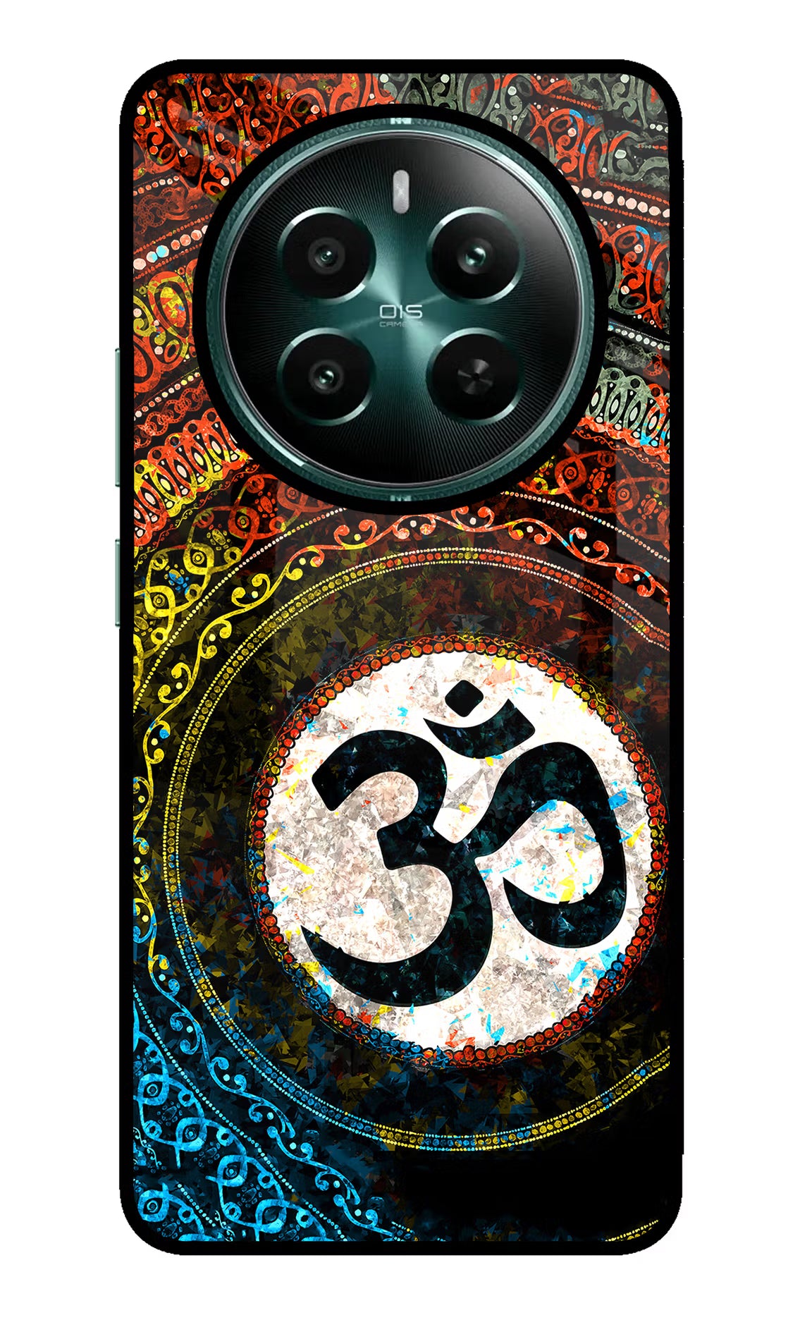 Om Cultural Realme Narzo 70 5G/70 Pro 5G Back Cover - Om Cultural Realme Narzo 70 5G/70 Pro 5G Glass Case Back Cover by Casekaro Om Cultural Realme Narzo 70 5G/70 Pro 5G Glass Case Back Cover by Casekaro