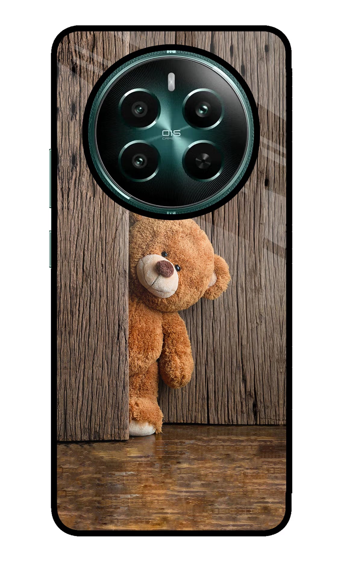 Teddy Wooden Realme Narzo 70 5G/70 Pro 5G Glass Case - Teddy Wooden Realme Narzo 70 5G/70 Pro 5G Glass Case Teddy Wooden Realme Narzo 70 5G/70 Pro 5G Glass Case