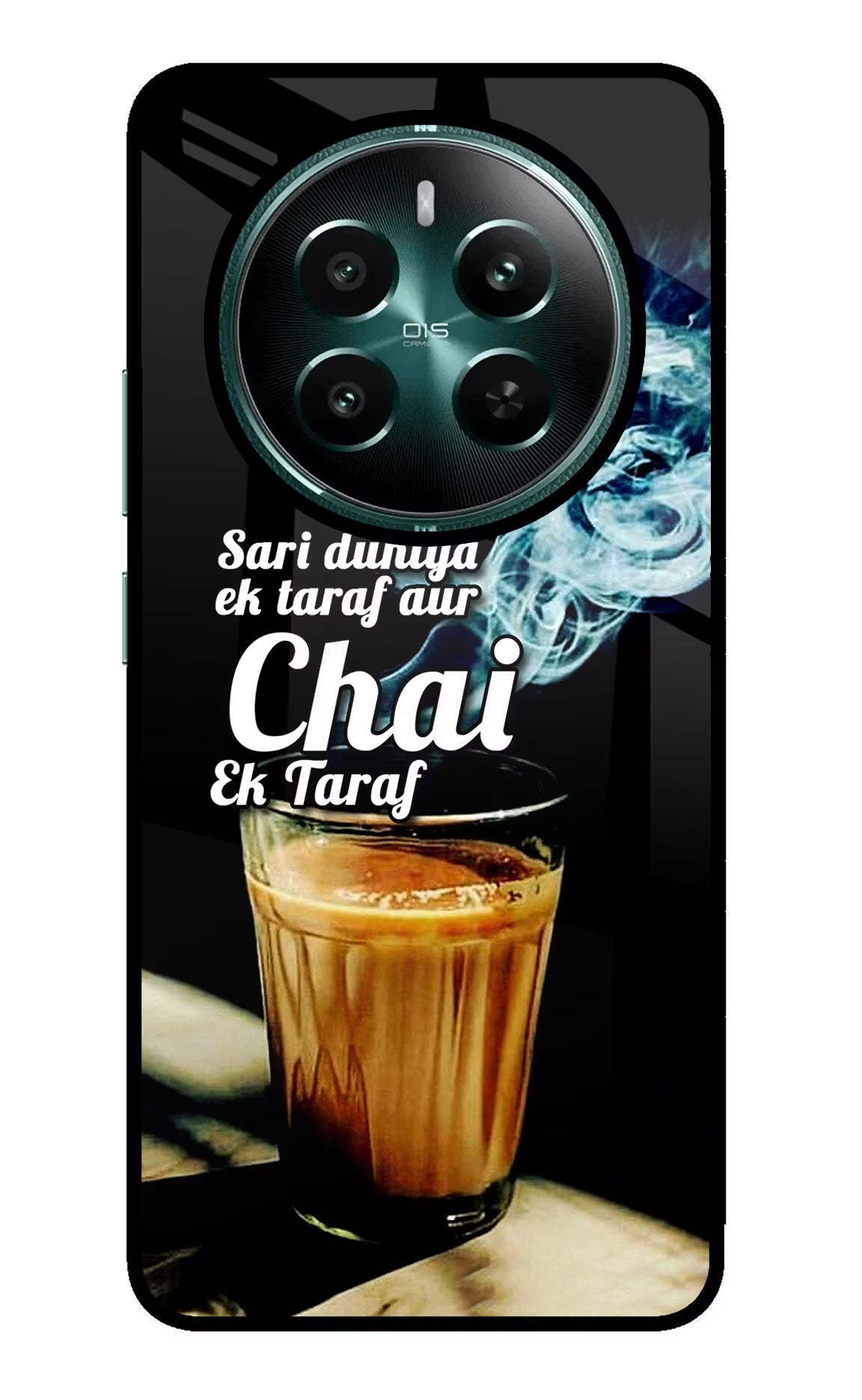 Chai Ek Taraf Quote Realme Narzo 70 5G/70 Pro 5G Glass Case - Chai Ek Taraf Quote Realme Narzo 70 5G/70 Pro 5G Glass Case Chai Ek Taraf Quote Realme Narzo 70 5G/70 Pro 5G Glass Case