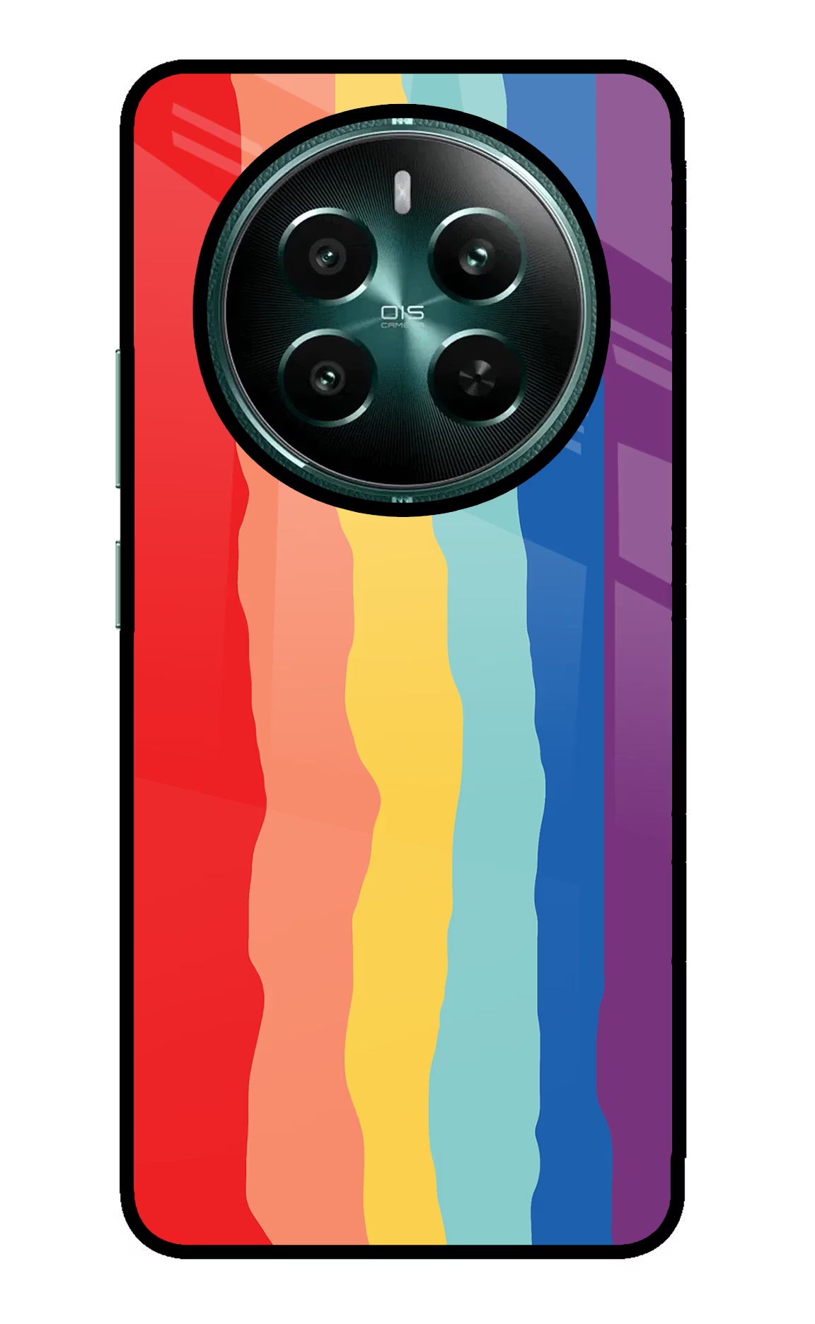 Rainbow Realme Narzo 70 5G/70 Pro 5G Back Cover - Rainbow Realme Narzo 70 5G/70 Pro 5G Glass Case Back Cover by Casekaro Rainbow Realme Narzo 70 5G/70 Pro 5G Glass Case Back Cover by Casekaro