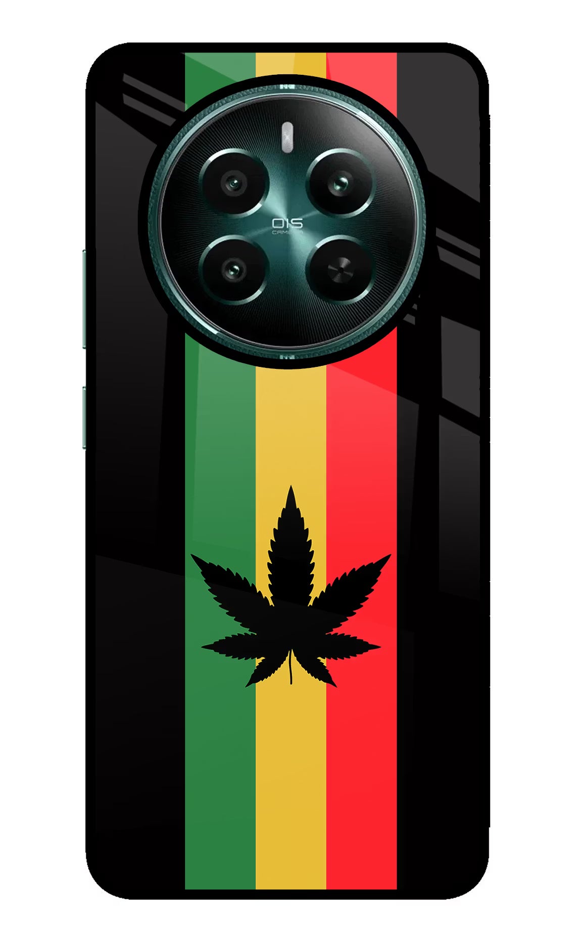 Weed Flag Realme Narzo 70 5G/70 Pro 5G Back Cover - Weed Flag Realme Narzo 70 5G/70 Pro 5G Glass Case Back Cover by Casekaro Weed Flag Realme Narzo 70 5G/70 Pro 5G Glass Case Back Cover by Casekaro