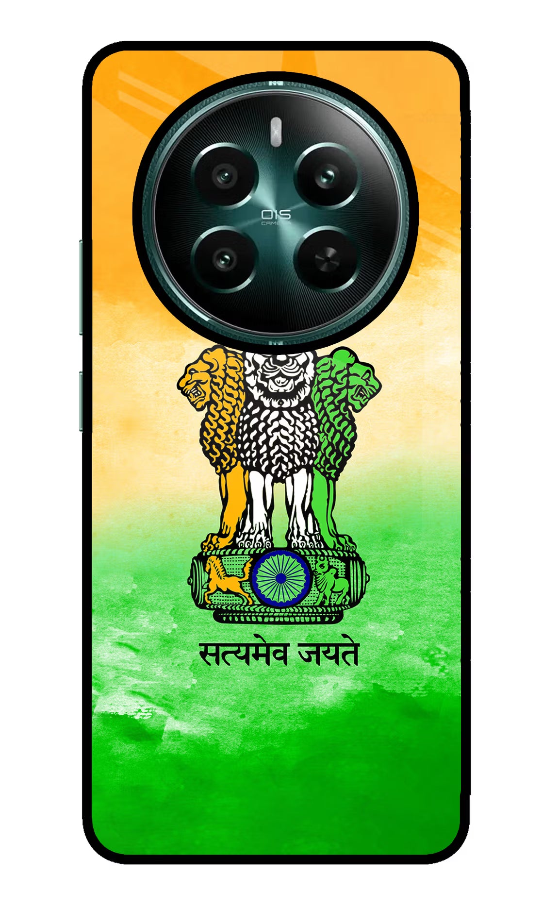 Satyamev Jayate Flag Realme Narzo 70 5G/70 Pro 5G Back Cover - Satyamev Jayate Flag Realme Narzo 70 5G/70 Pro 5G Glass Case Back Cover by Casekaro Satyamev Jayate Flag Realme Narzo 70 5G/70 Pro 5G Glass Case Back Cover by Casekaro