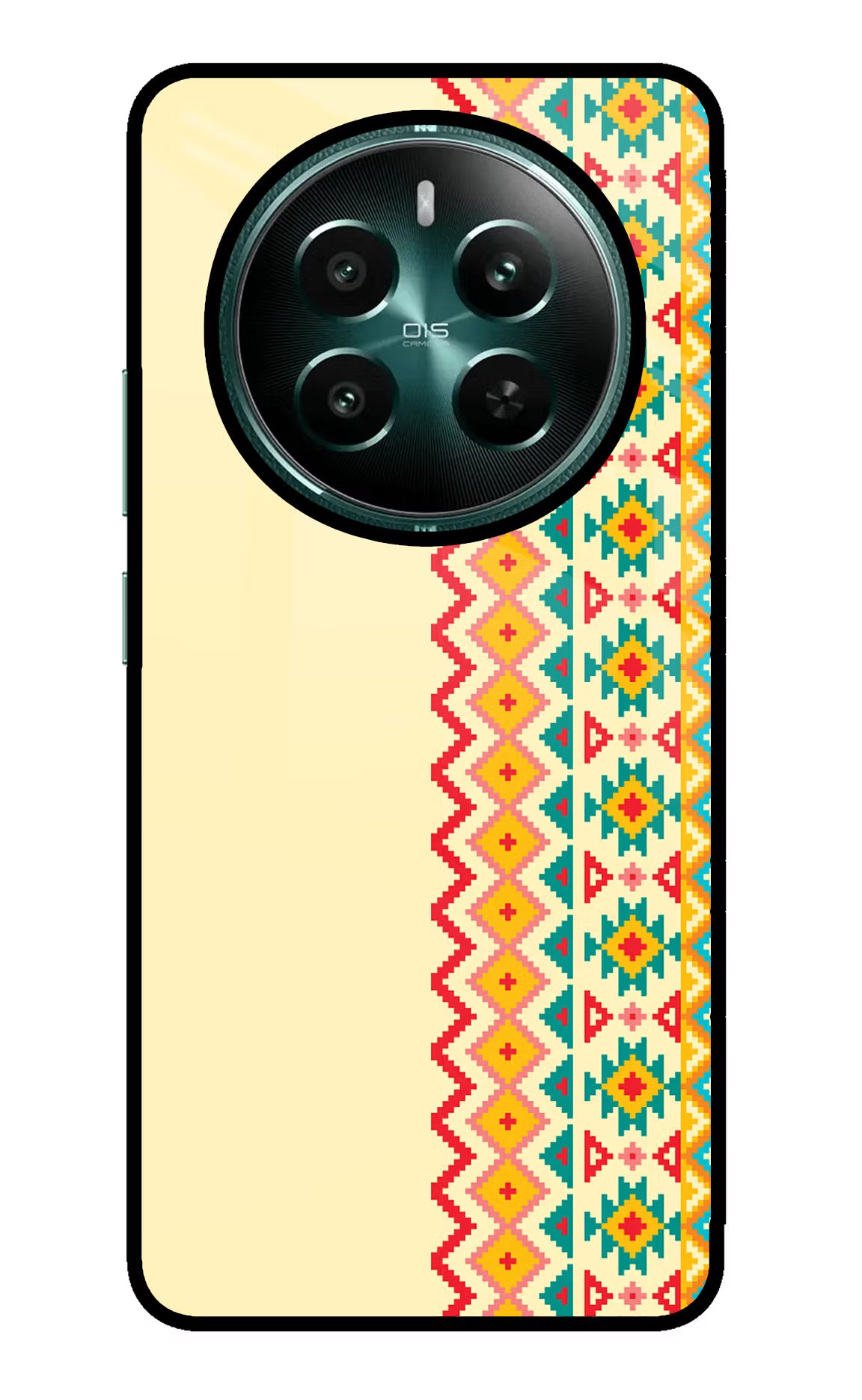 Ethnic Seamless Realme Narzo 70 5G/70 Pro 5G Glass Case - Ethnic Seamless Realme Narzo 70 5G/70 Pro 5G Glass Case Ethnic Seamless Realme Narzo 70 5G/70 Pro 5G Glass Case