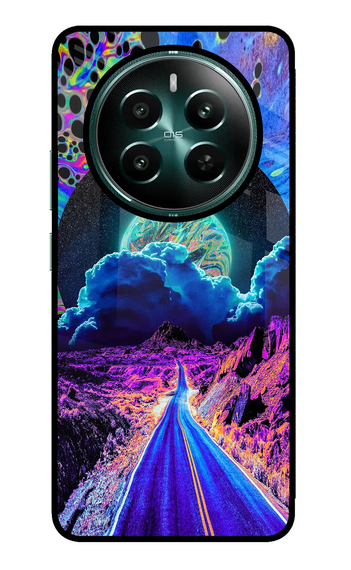Psychedelic Painting Realme Narzo 70 5G/70 Pro 5G Glass Case - Psychedelic Painting Realme Narzo 70 5G/70 Pro 5G Glass Case Psychedelic Painting Realme Narzo 70 5G/70 Pro 5G Glass Case