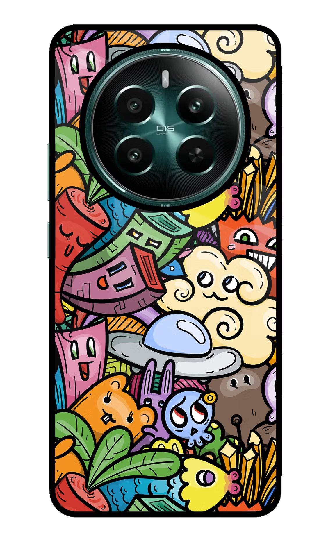 Veggie Doodle Realme Narzo 70 5G/70 Pro 5G Glass Case - Veggie Doodle Realme Narzo 70 5G/70 Pro 5G Glass Case Veggie Doodle Realme Narzo 70 5G/70 Pro 5G Glass Case