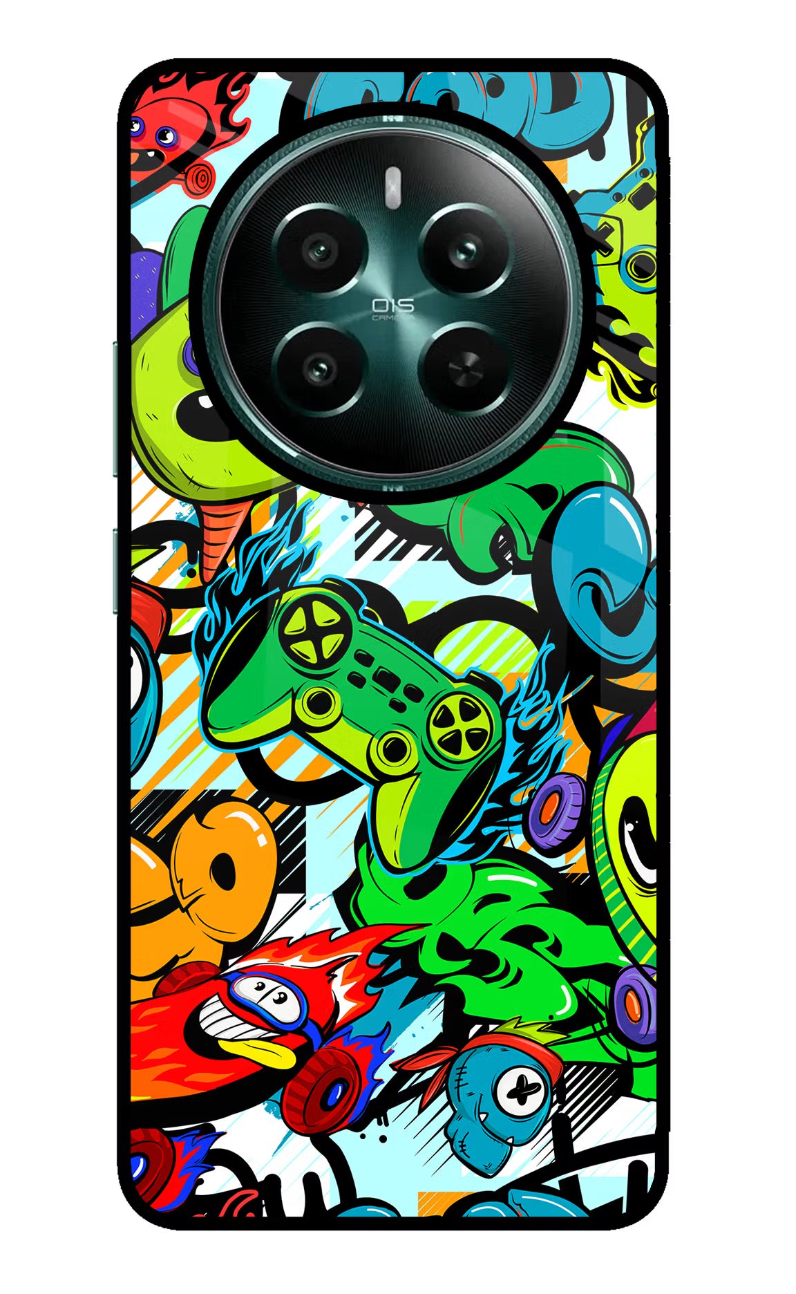 Game Doodle Realme Narzo 70 5G/70 Pro 5G Glass Case - Game Doodle Realme Narzo 70 5G/70 Pro 5G Glass Case Game Doodle Realme Narzo 70 5G/70 Pro 5G Glass Case