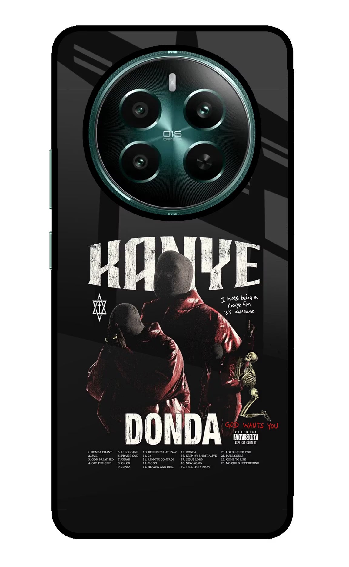 Donda Kanye West Realme Narzo 70 5G/70 Pro 5G Glass Case - Donda Kanye West Realme Narzo 70 5G/70 Pro 5G Glass Case Donda Kanye West Realme Narzo 70 5G/70 Pro 5G Glass Case