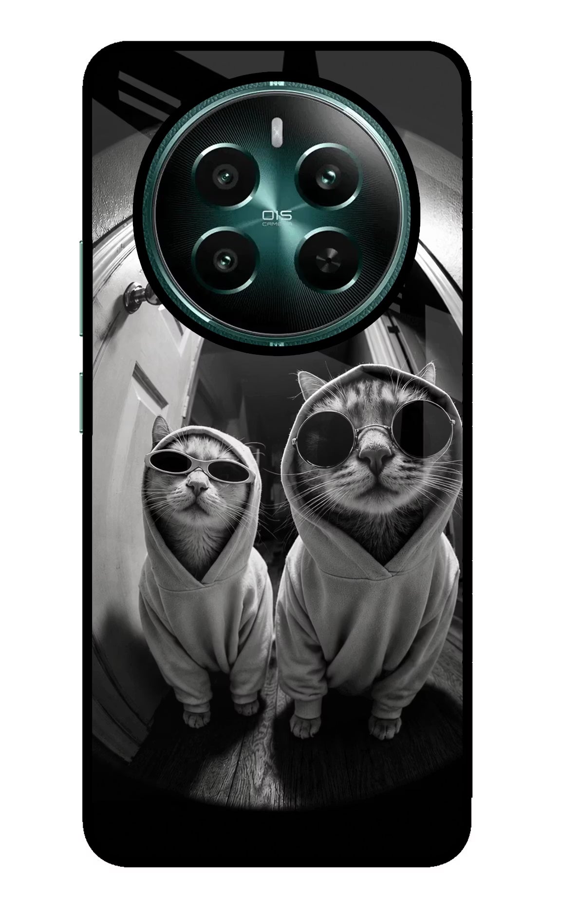 Hood Cats Realme Narzo 70 5G/70 Pro 5G Glass Case - Hood Cats Realme Narzo 70 5G/70 Pro 5G Glass Case Hood Cats Realme Narzo 70 5G/70 Pro 5G Glass Case