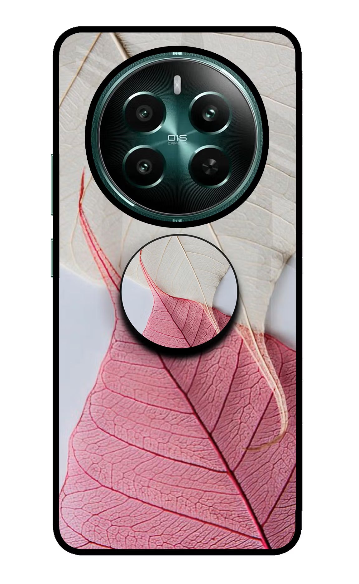 White Pink Leaf Realme Narzo 70 5G/70 Pro 5G Pop Case - White Pink Leaf Realme Narzo 70 5G/70 Pro 5G Pop Case by Casekaro White Pink Leaf Realme Narzo 70 5G/70 Pro 5G Pop Case by Casekaro