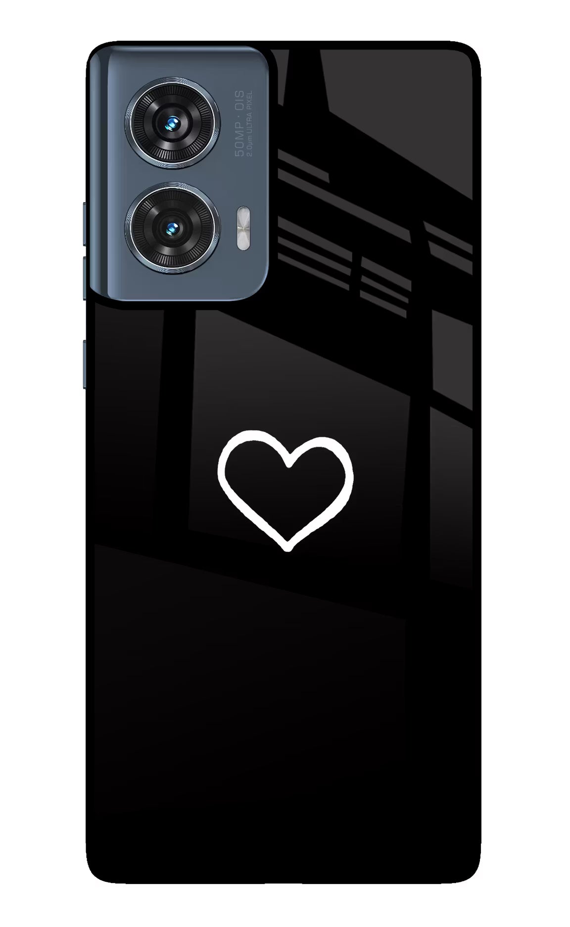 Heart Moto Edge 50 Fusion Glass Case - Heart Moto Edge 50 Fusion Glass Case Heart Moto Edge 50 Fusion Glass Case