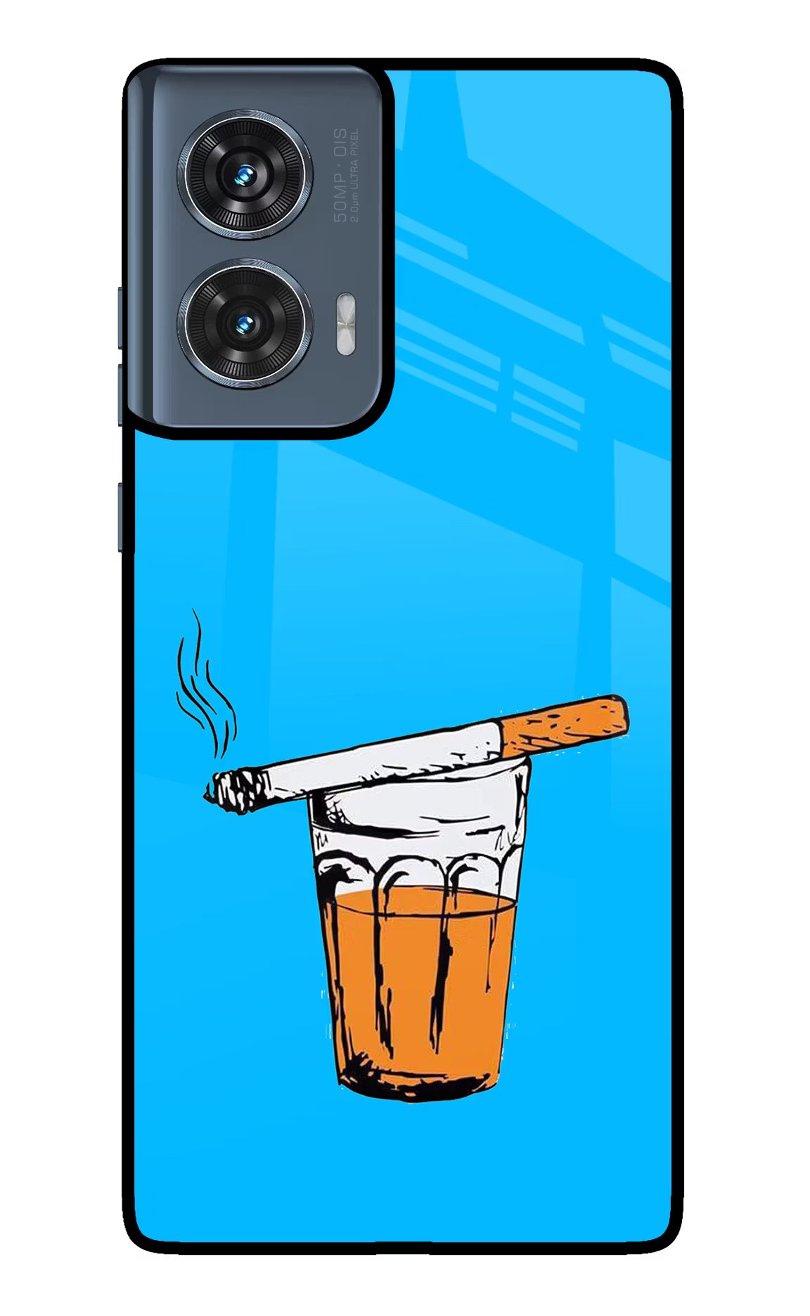 Chai Sutta Moto Edge 50 Fusion Glass Case - Chai Sutta Moto Edge 50 Fusion Glass Case Chai Sutta Moto Edge 50 Fusion Glass Case