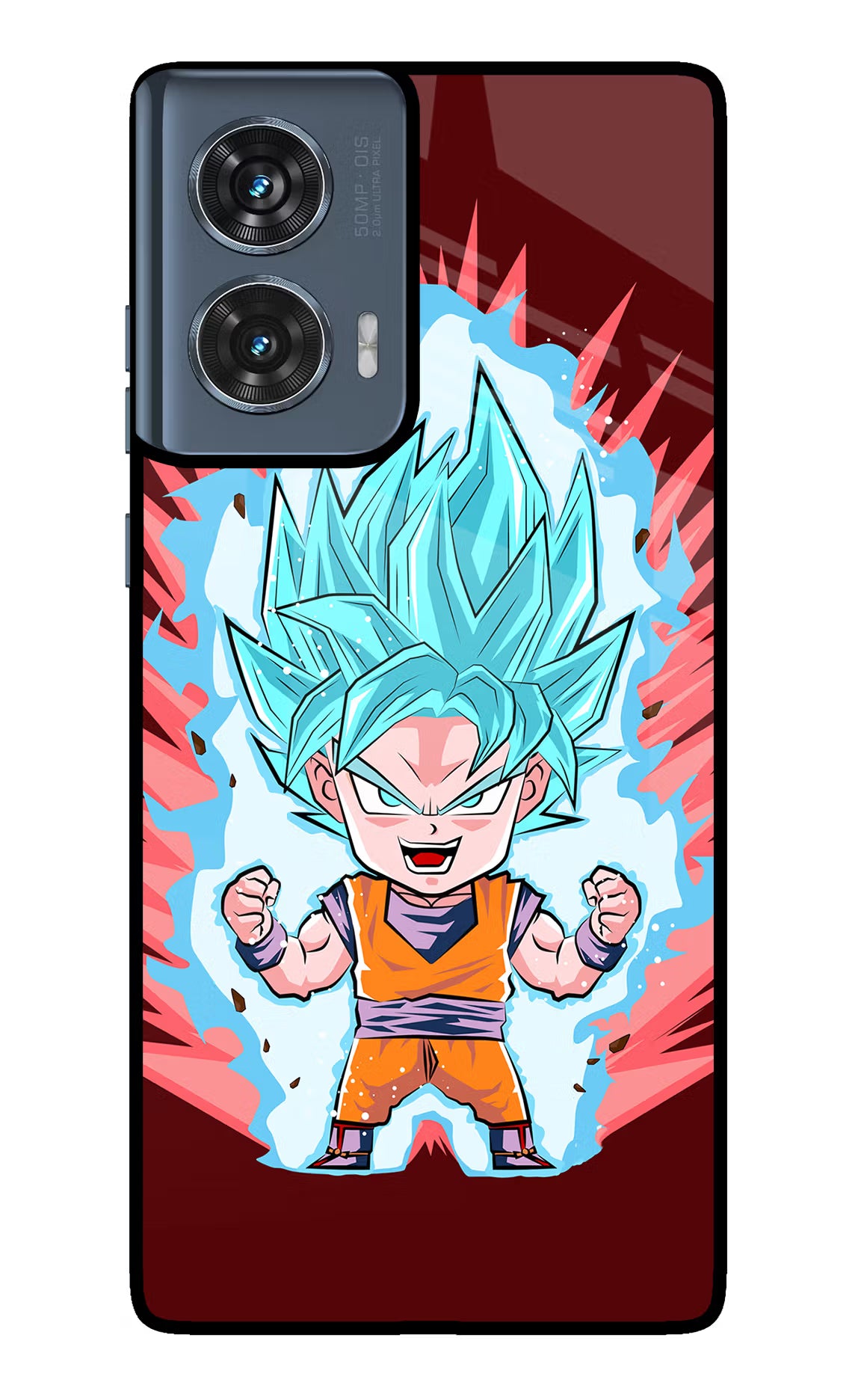 Goku Little Moto Edge 50 Fusion Glass Case - Goku Little Moto Edge 50 Fusion Glass Case Goku Little Moto Edge 50 Fusion Glass Case