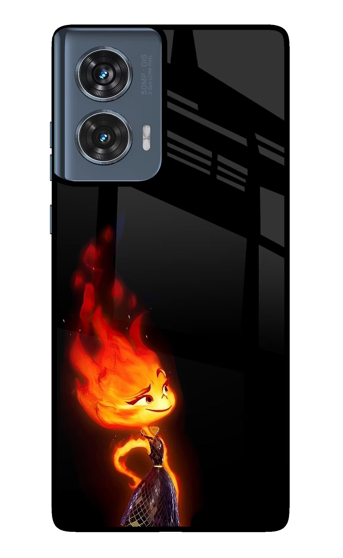 Ember Flame Moto Edge 50 Fusion Glass Case - Ember Flame Moto Edge 50 Fusion Glass Case Ember Flame Moto Edge 50 Fusion Glass Case