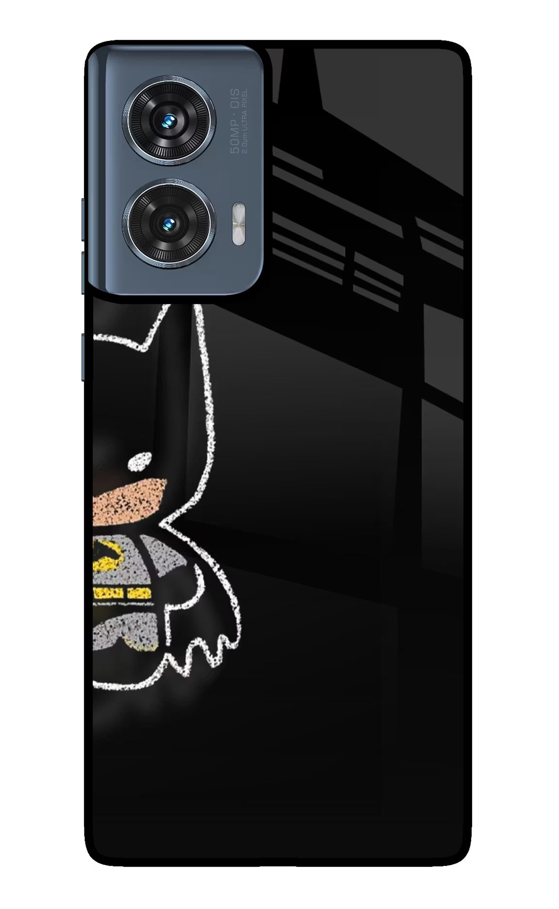Bat Kitty Moto Edge 50 Fusion Glass Case - Bat Kitty Moto Edge 50 Fusion Glass Case Bat Kitty Moto Edge 50 Fusion Glass Case