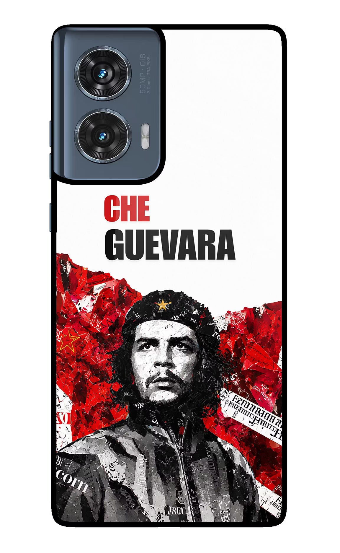Che Guevara Revolution Moto Edge 50 Fusion Glass Case - Che Guevara Revolution Moto Edge 50 Fusion Glass Case Che Guevara Revolution Moto Edge 50 Fusion Glass Case