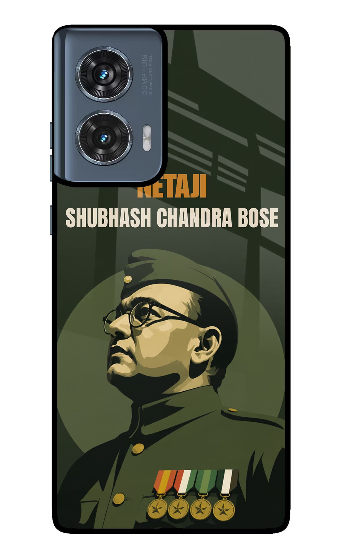 Netaji Legacy Moto Edge 50 Fusion Glass Case - Netaji Legacy Moto Edge 50 Fusion Glass Case Netaji Legacy Moto Edge 50 Fusion Glass Case