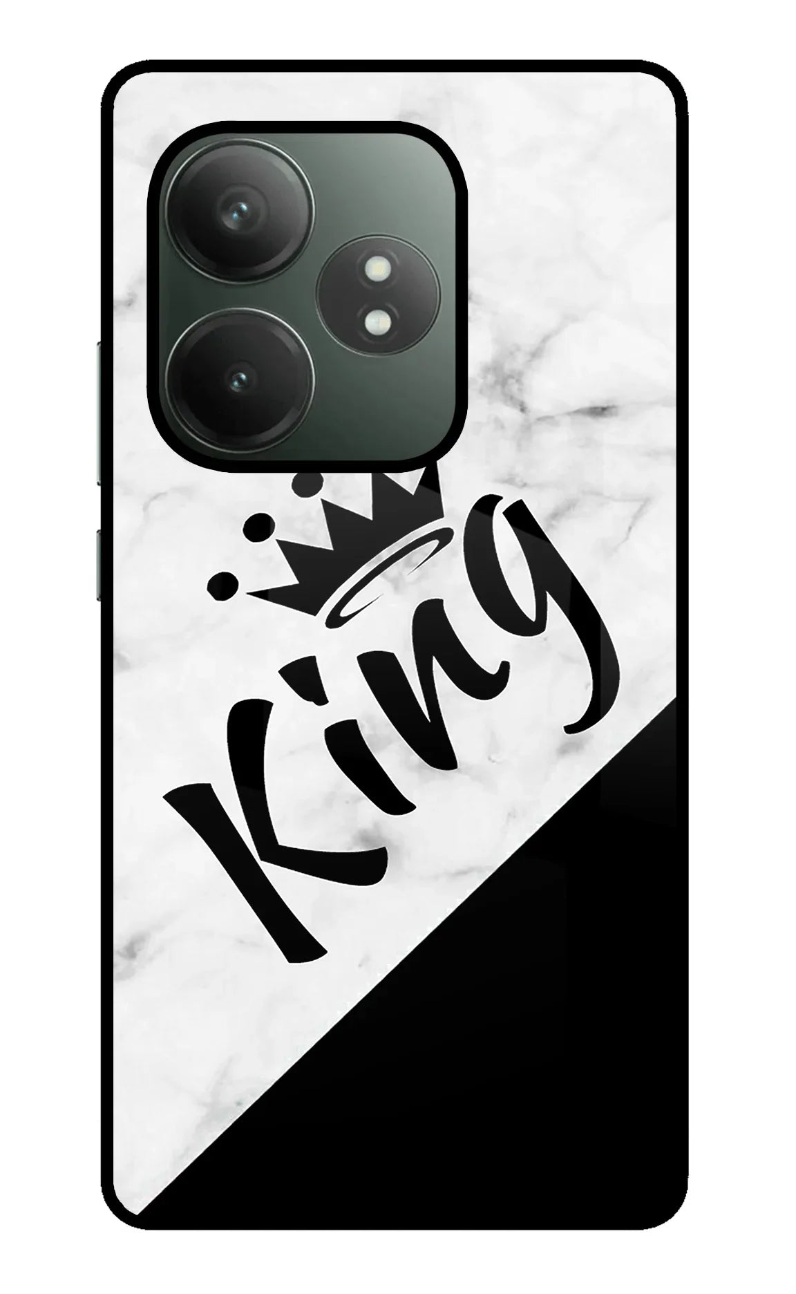 King Realme GT 6T 5G Glass Case - King Realme GT 6T 5G Glass Case King Realme GT 6T 5G Glass Case