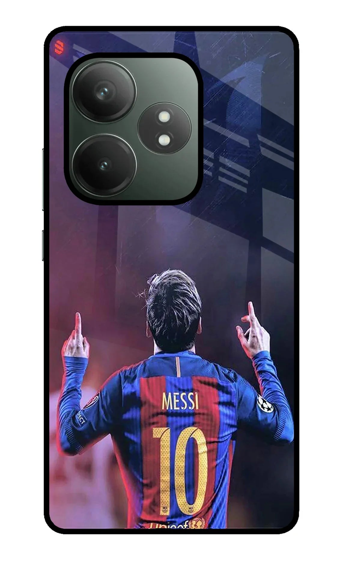 Messi Realme GT 6T 5G Glass Case - Messi Realme GT 6T 5G Glass Case Messi Realme GT 6T 5G Glass Case