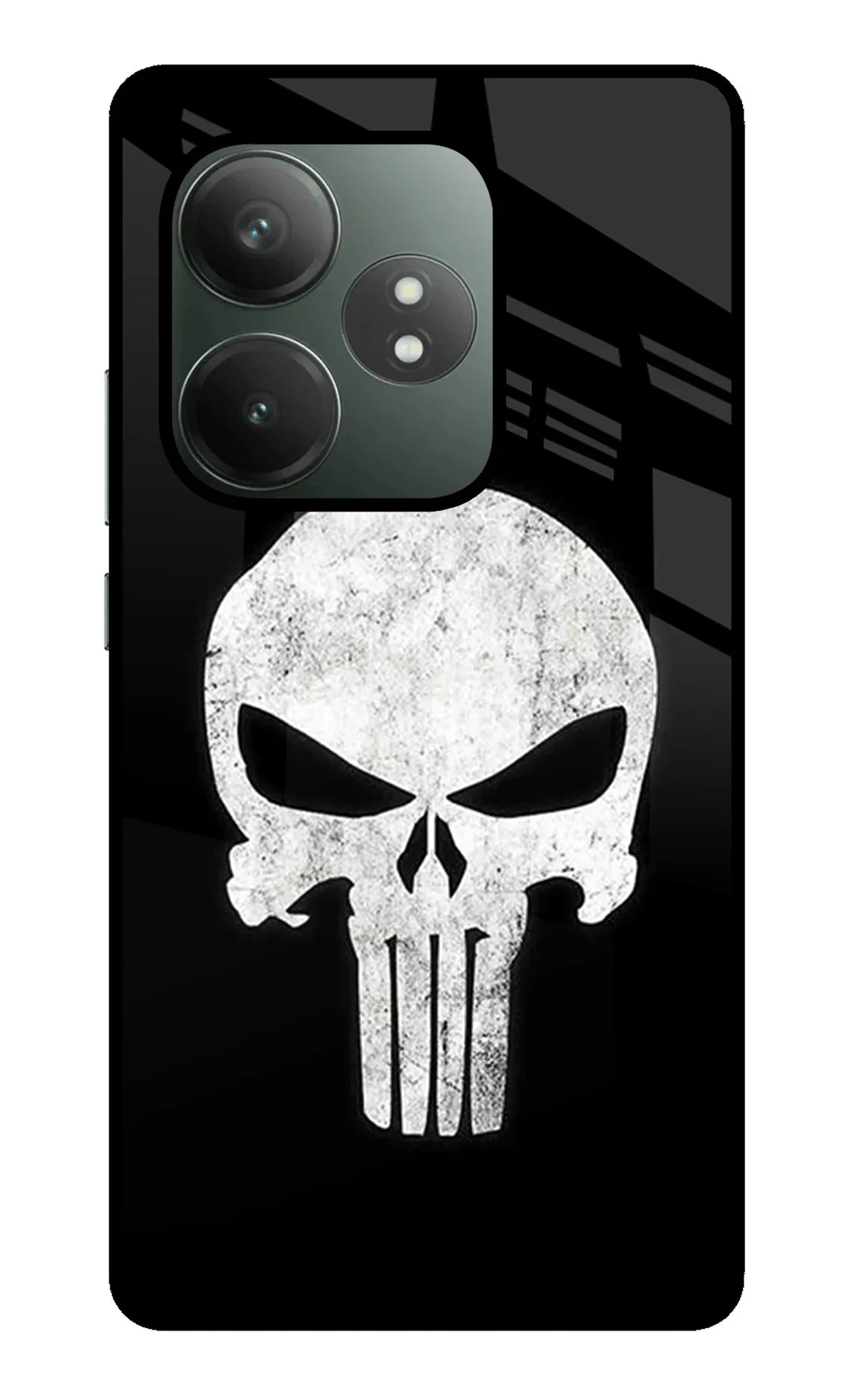 Punisher Skull Realme GT 6T 5G Glass Case - Punisher Skull Realme GT 6T 5G Glass Case Punisher Skull Realme GT 6T 5G Glass Case