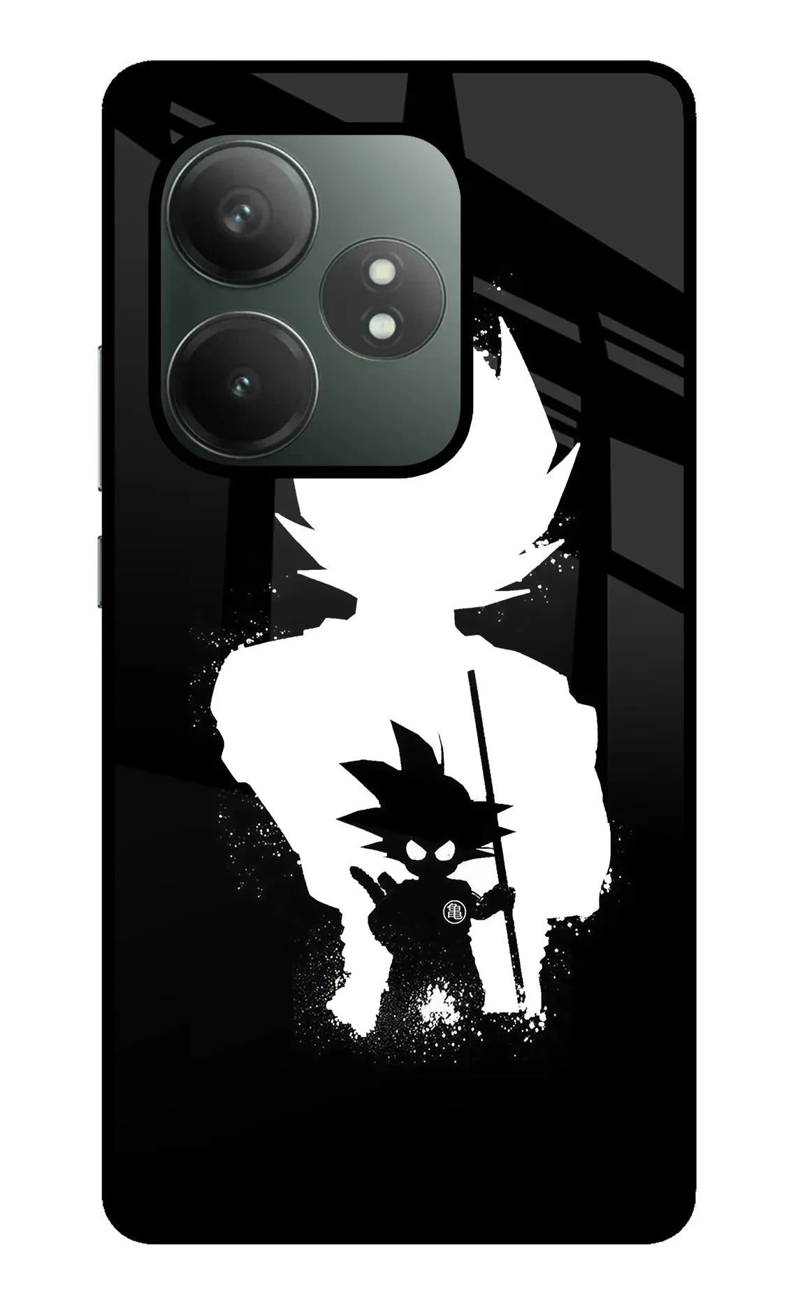 Goku Shadow Realme GT 6T 5G Glass Case - Goku Shadow Realme GT 6T 5G Glass Case Goku Shadow Realme GT 6T 5G Glass Case
