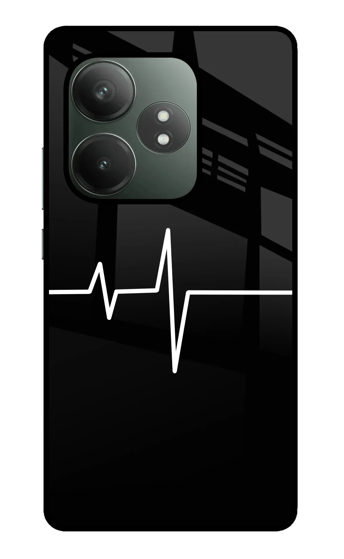 Heart Beats Realme GT 6T 5G Glass Case - Heart Beats Realme GT 6T 5G Glass Case Heart Beats Realme GT 6T 5G Glass Case