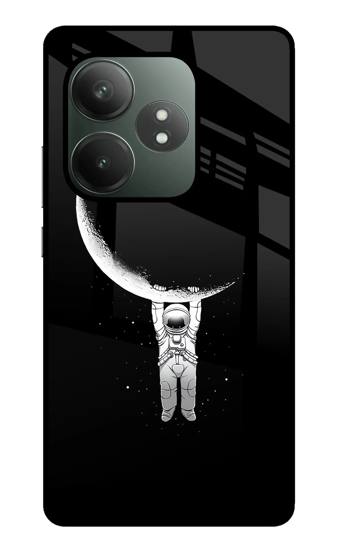 Moon Space Realme GT 6T 5G Glass Case - Moon Space Realme GT 6T 5G Glass Case Moon Space Realme GT 6T 5G Glass Case