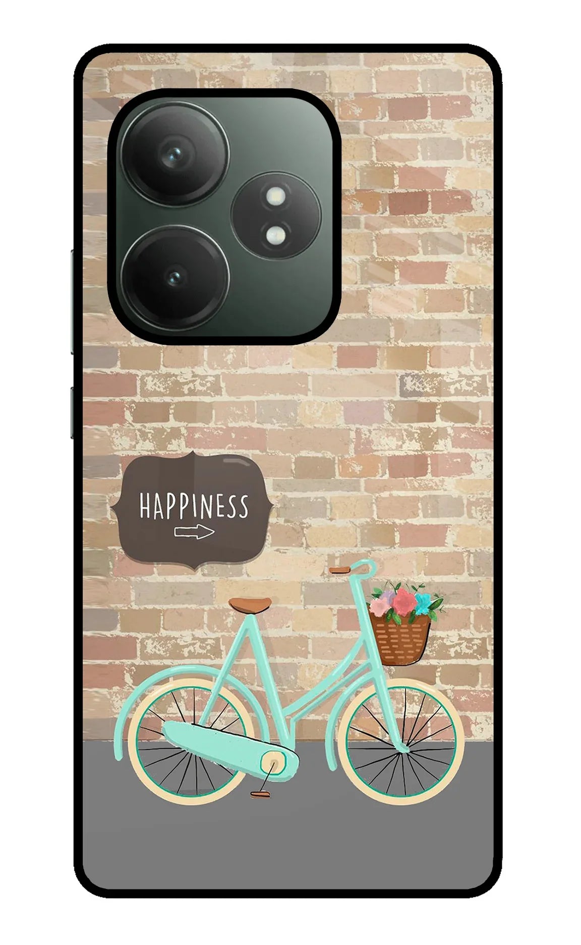 Happiness Artwork Realme GT 6T 5G Glass Case - Happiness Artwork Realme GT 6T 5G Glass Case Happiness Artwork Realme GT 6T 5G Glass Case