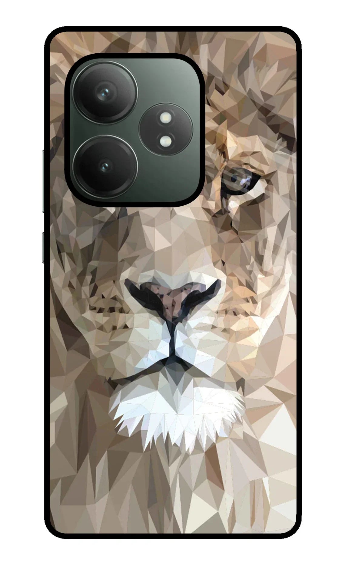Lion Art Realme GT 6T 5G Glass Case - Lion Art Realme GT 6T 5G Glass Case Lion Art Realme GT 6T 5G Glass Case