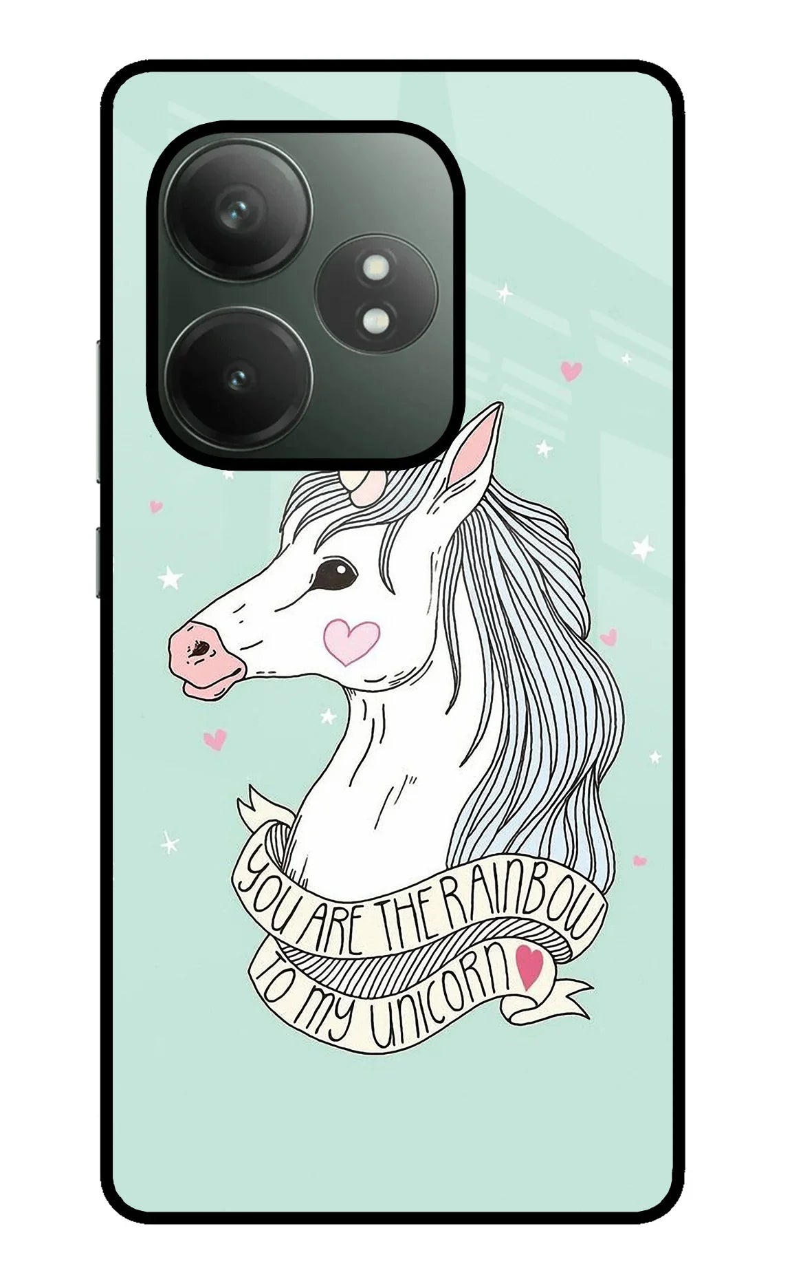 Unicorn Wallpaper Realme GT 6T 5G Glass Case - Unicorn Wallpaper Realme GT 6T 5G Glass Case Unicorn Wallpaper Realme GT 6T 5G Glass Case