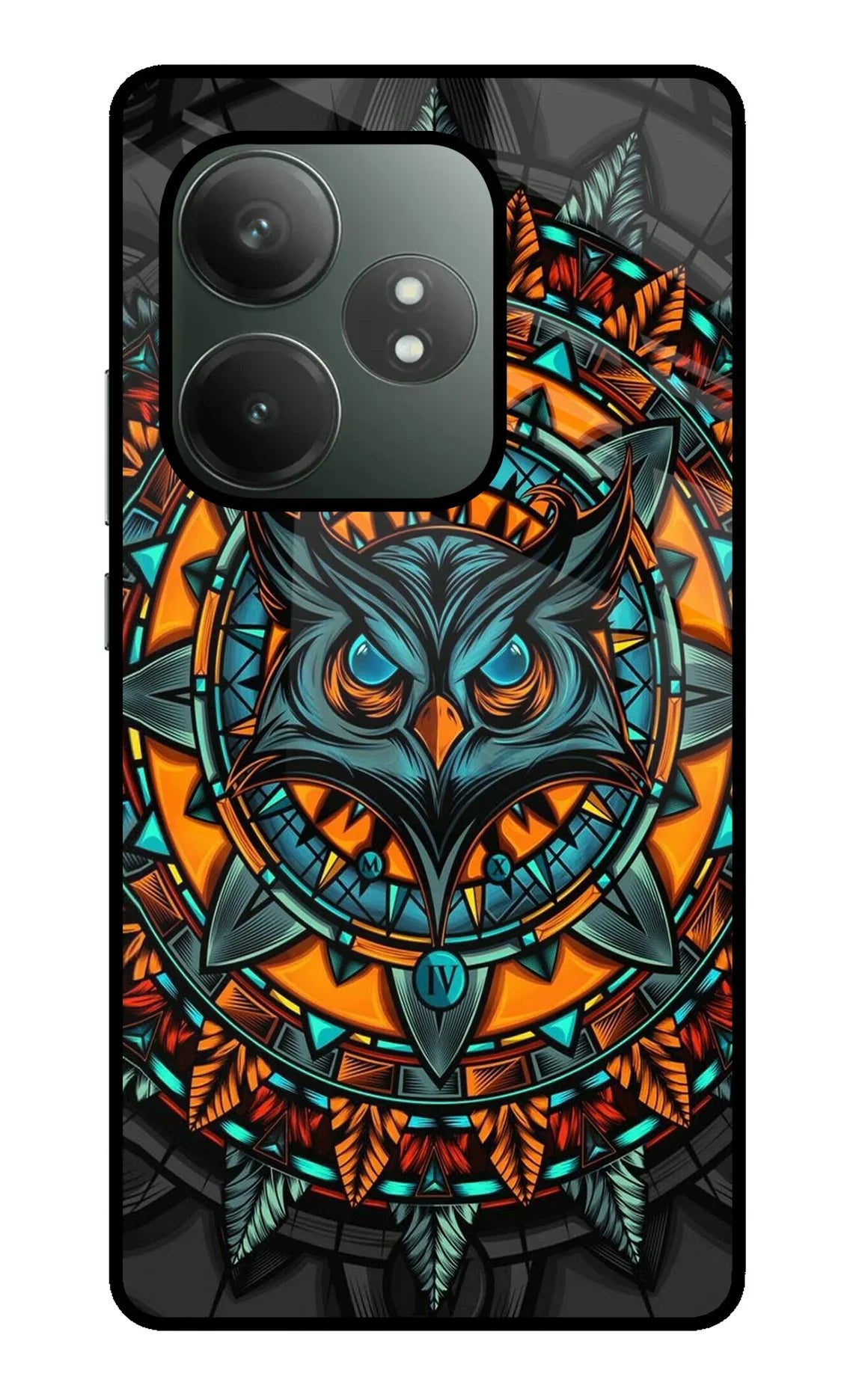 Angry Owl Art Realme GT 6T 5G Glass Case - Angry Owl Art Realme GT 6T 5G Glass Case Angry Owl Art Realme GT 6T 5G Glass Case