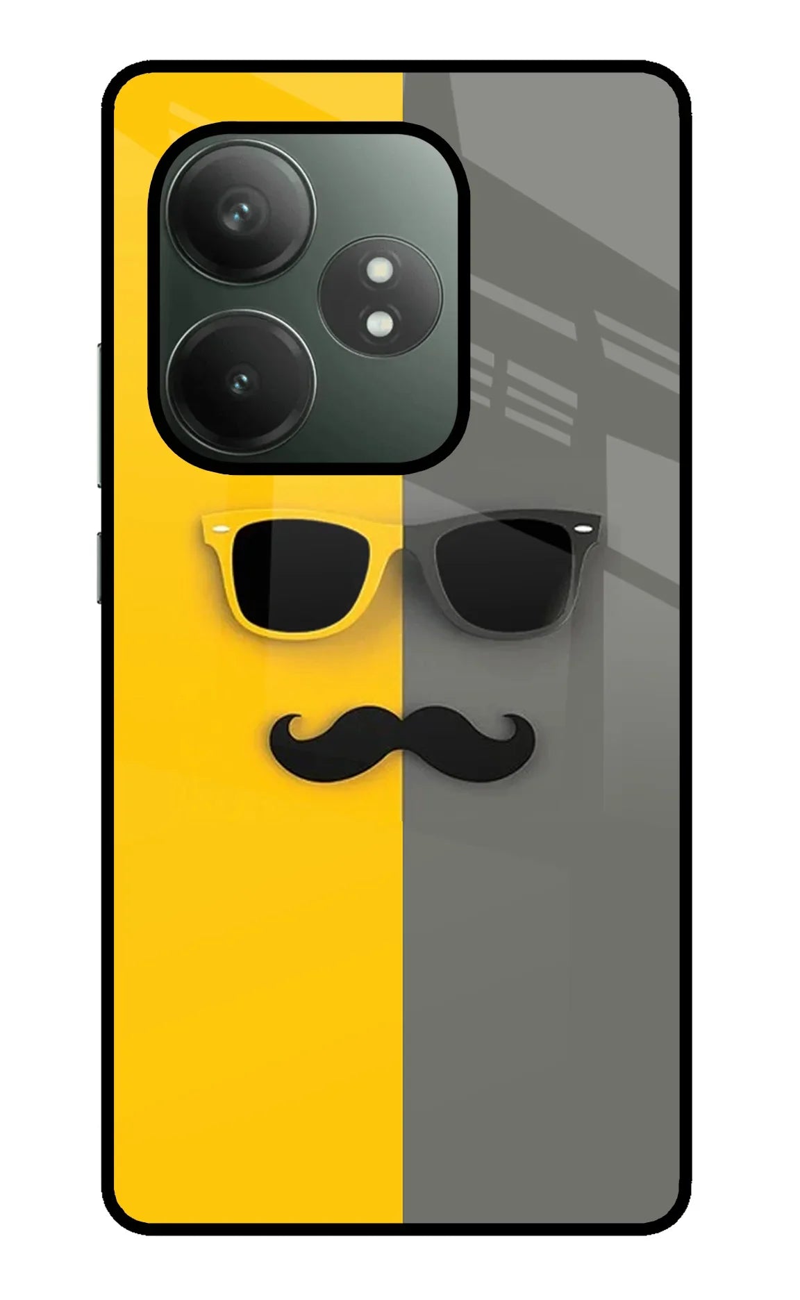 Sunglasses with Mustache Realme GT 6T 5G Glass Case - Sunglasses with Mustache Realme GT 6T 5G Glass Case Sunglasses with Mustache Realme GT 6T 5G Glass Case