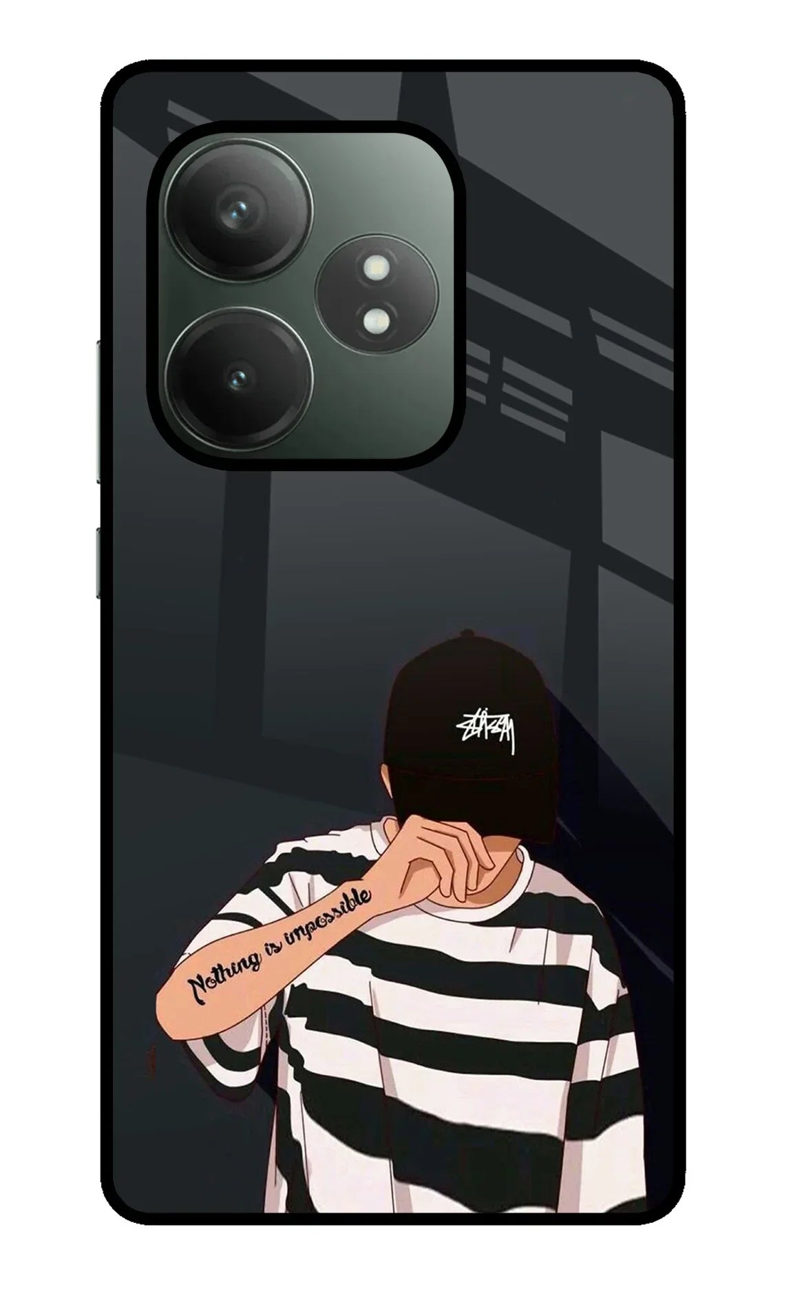 Aesthetic Boy Realme GT 6T 5G Glass Case - Aesthetic Boy Realme GT 6T 5G Glass Case Aesthetic Boy Realme GT 6T 5G Glass Case
