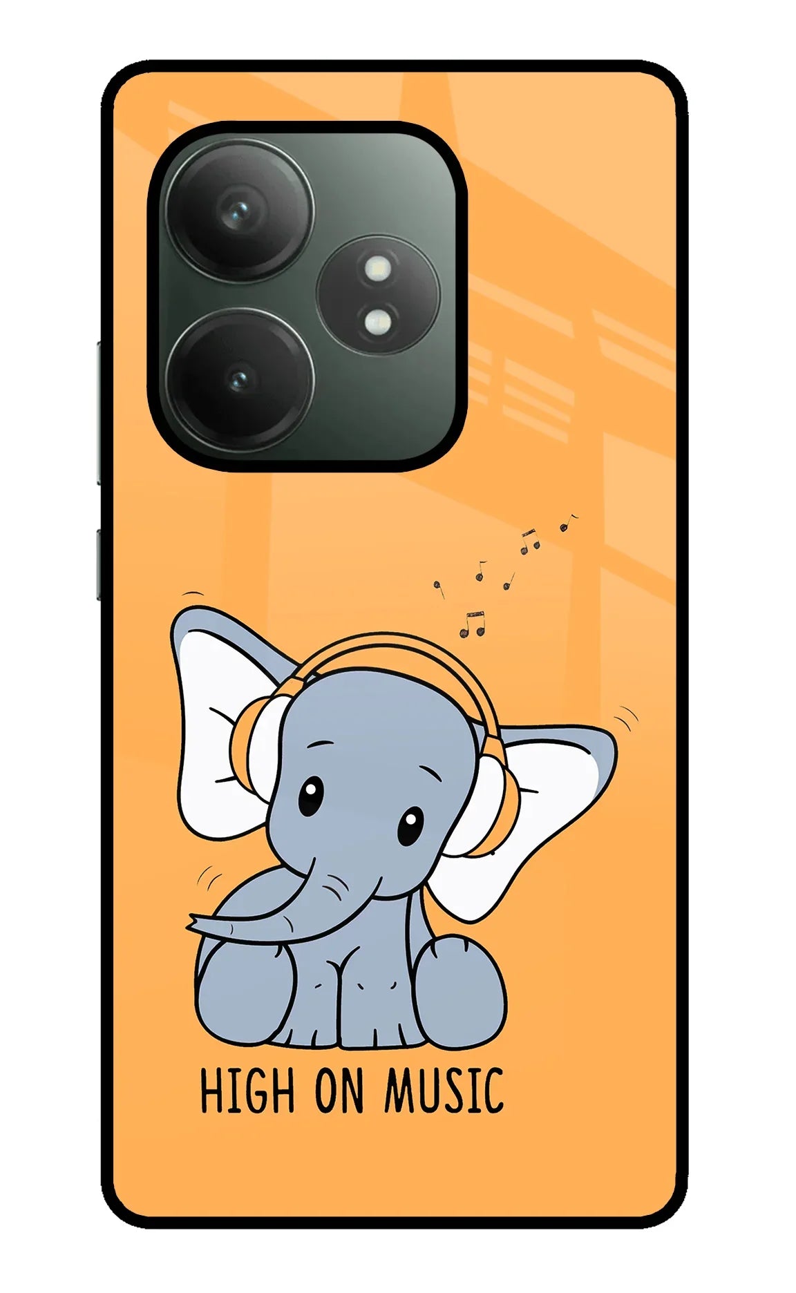 High On Music Realme GT 6T 5G Glass Case - High On Music Realme GT 6T 5G Glass Case High On Music Realme GT 6T 5G Glass Case
